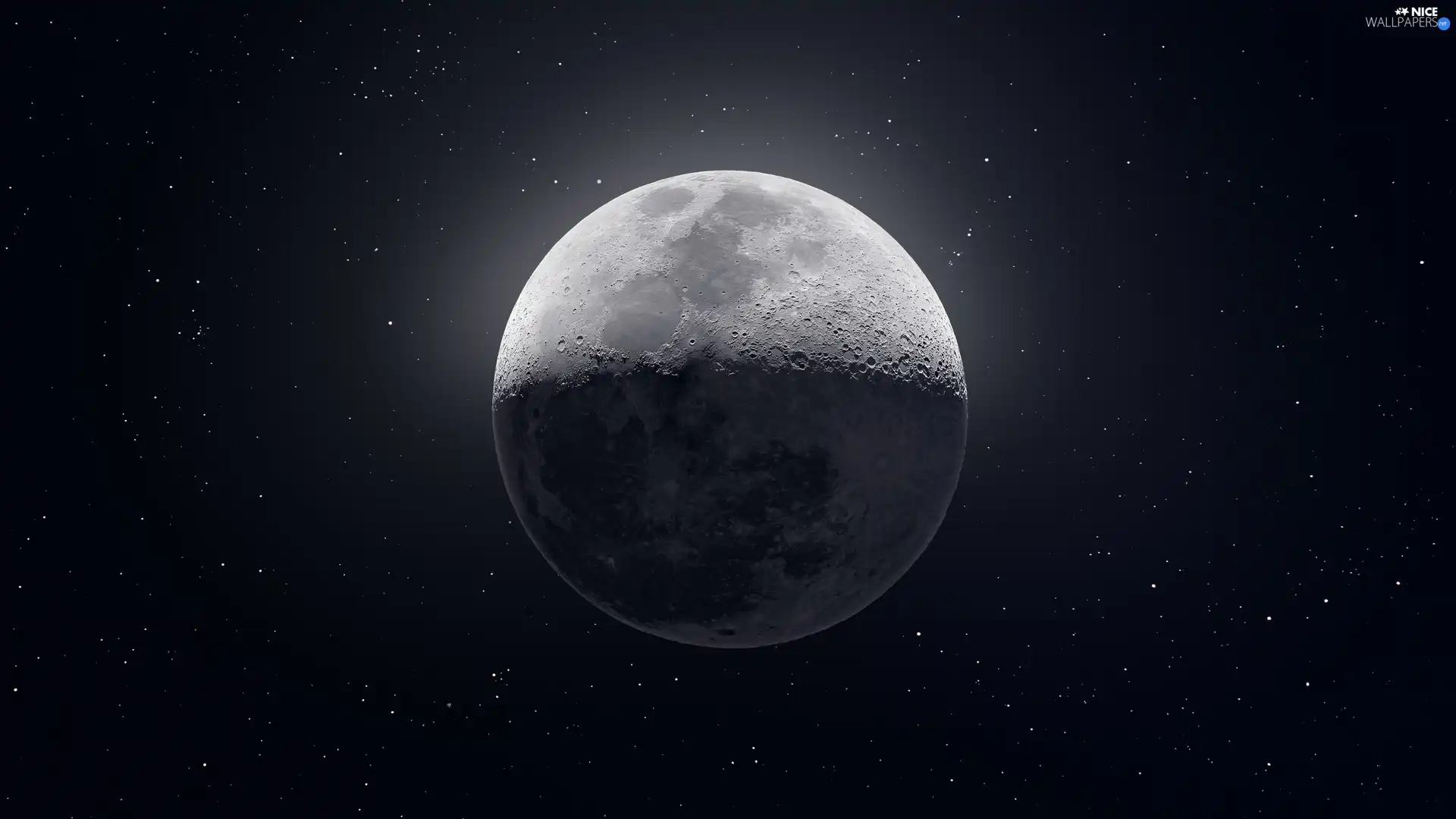 star, moon, Sky