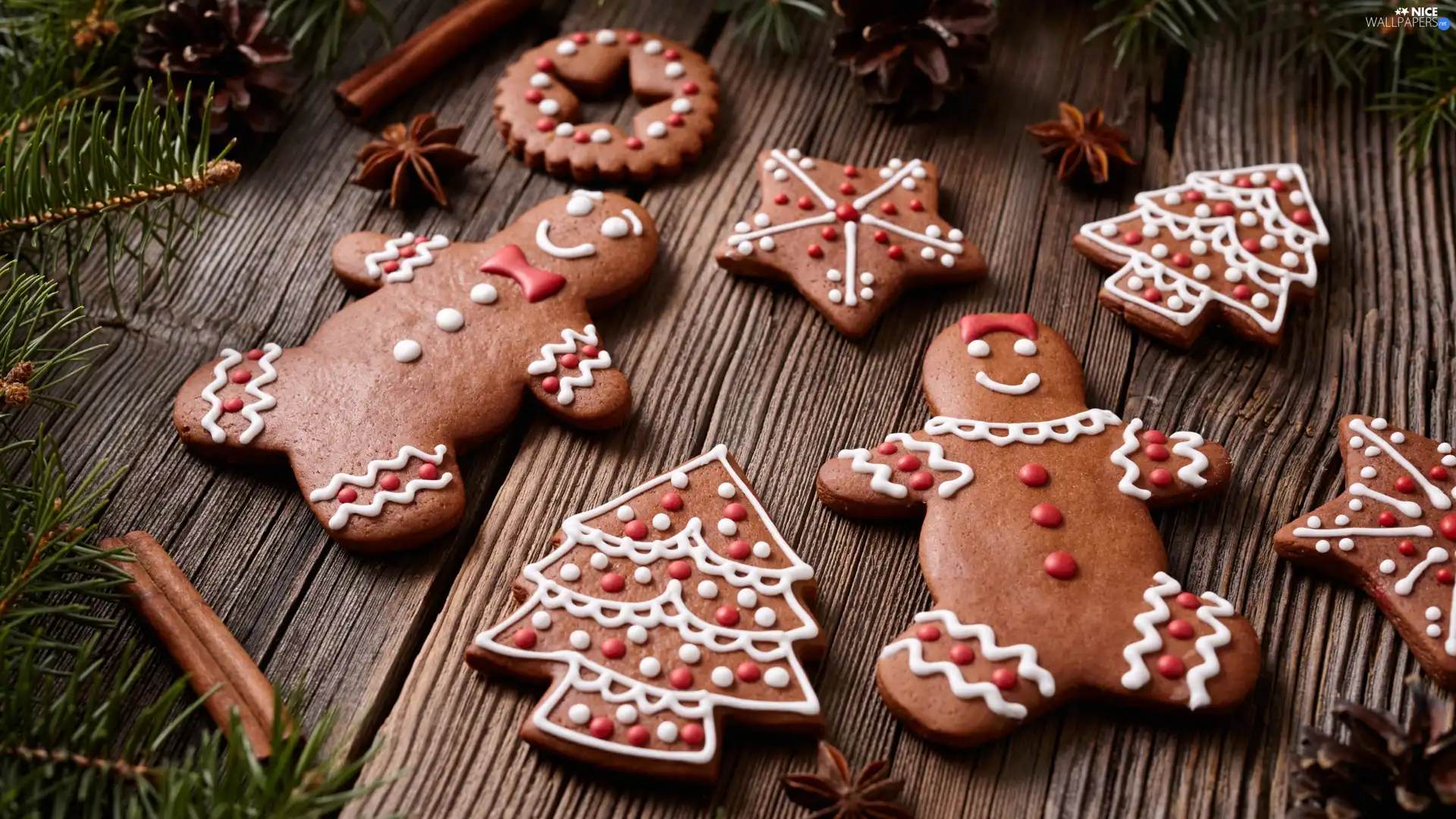 Christmas, Gingerbread, Twigs, humans, Christmas, Stars, boarding