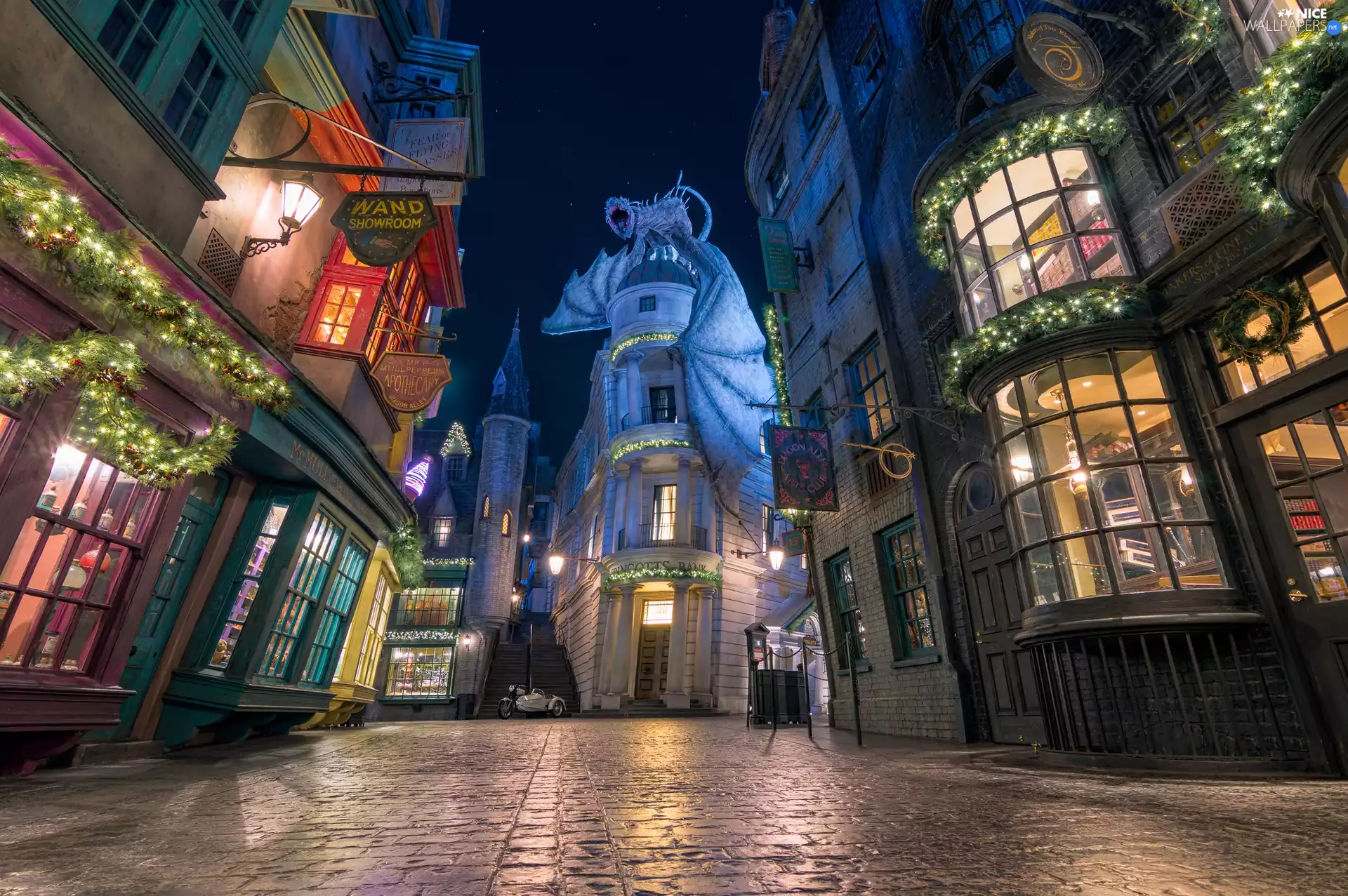 Orlando, State of Florida, Street, The United States, Houses, Universal Studios Florida, Theme Park, Dragon