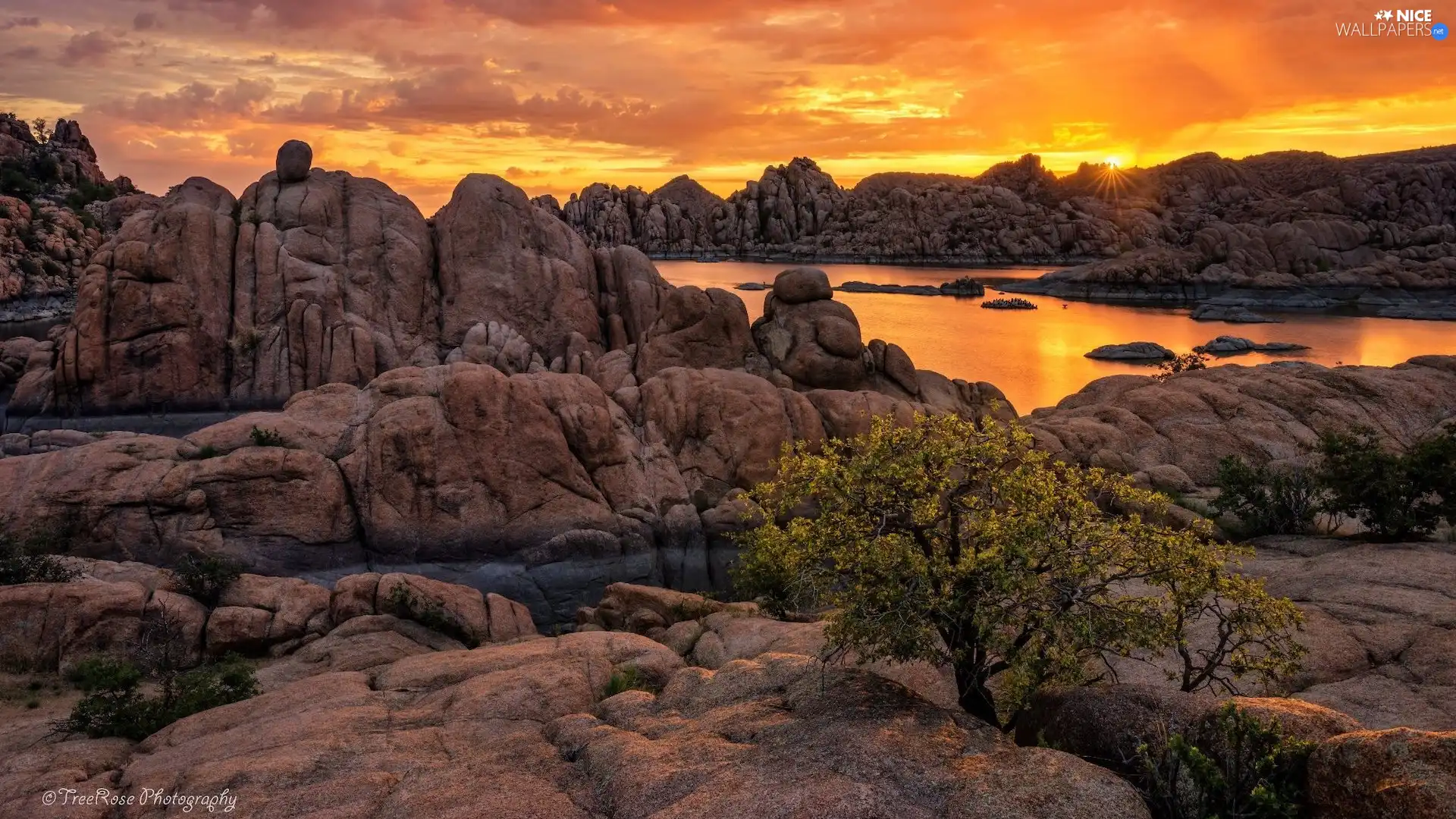 Arizona, The United States, rocks, Sedona, Sunrise
