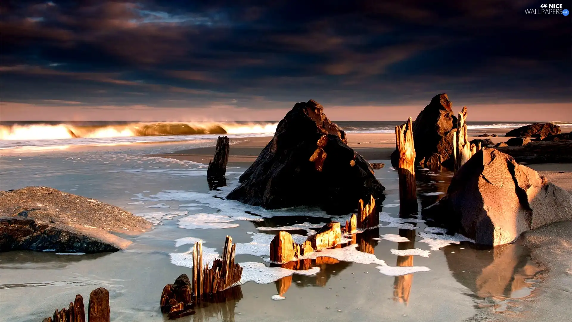 Stones, sea, Beaches