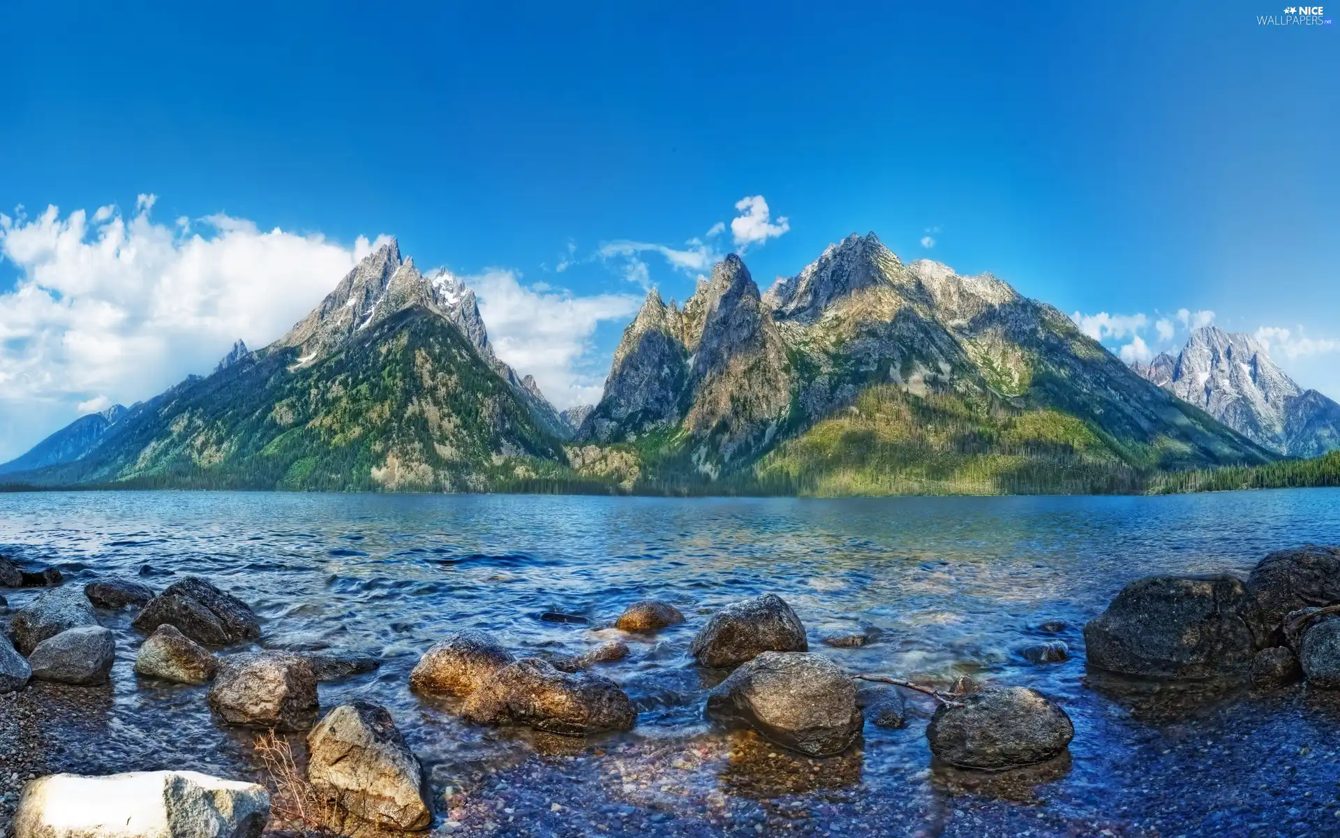 Stones, rocks, lake