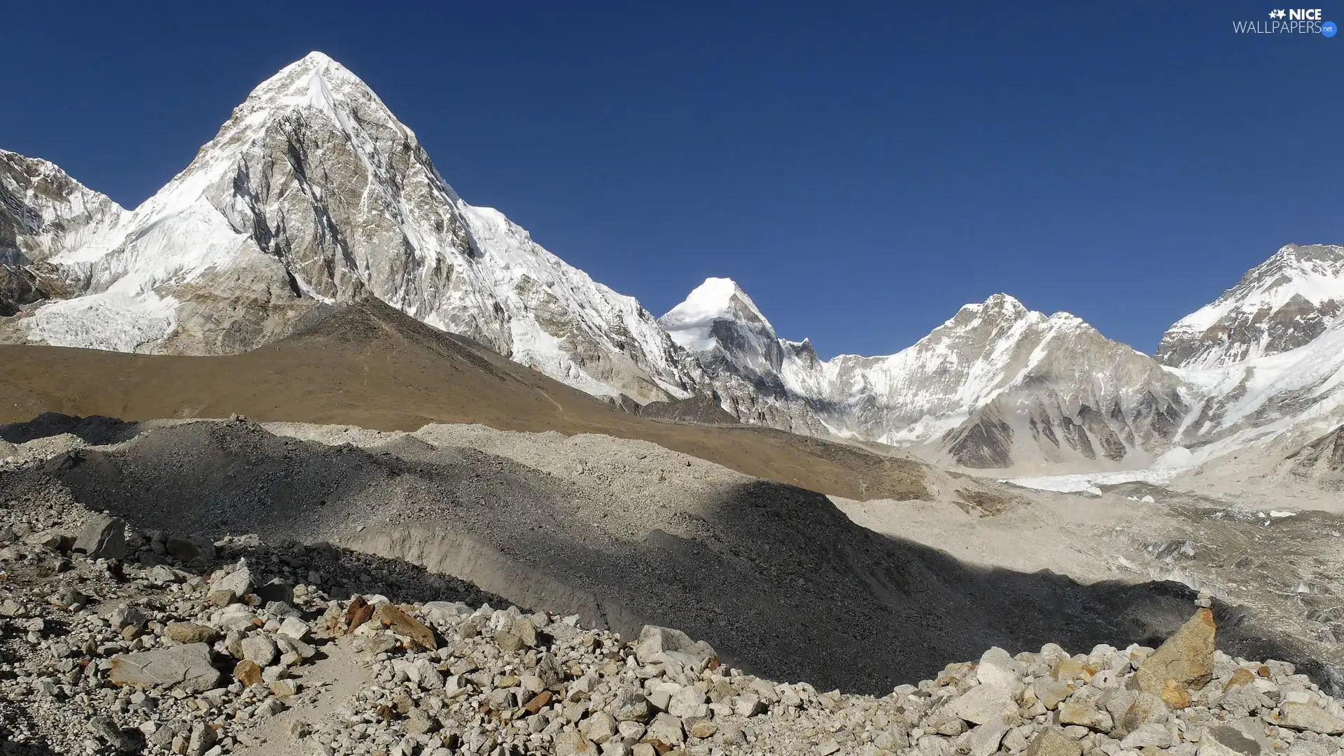 Stones, landscape, Mountains