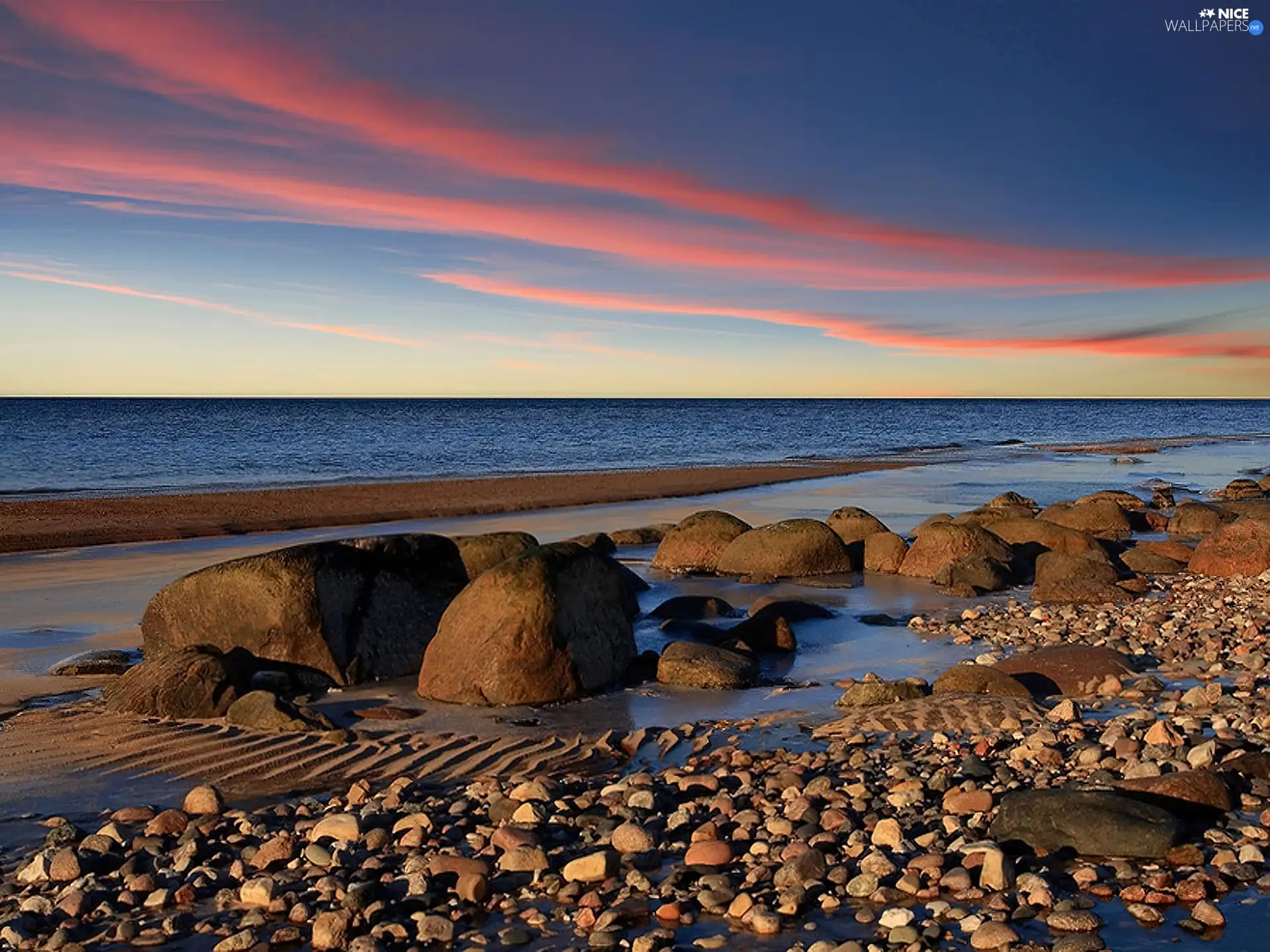 sea, rocks, Stones, Beaches