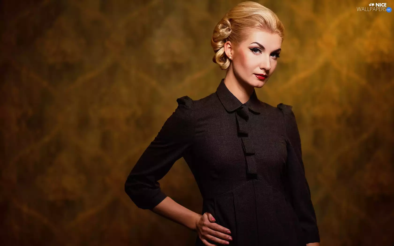 Blonde, style, make-up, mode