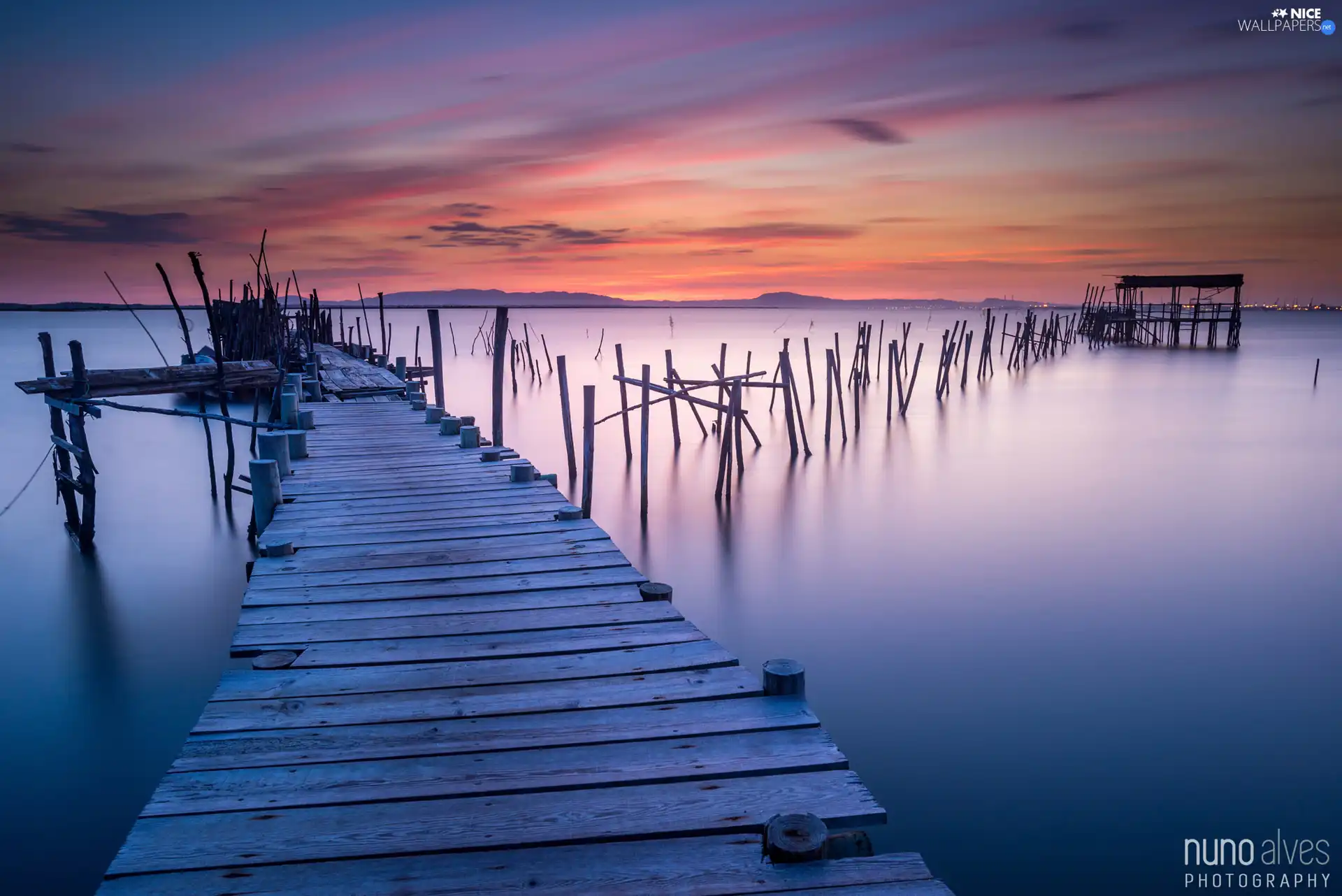 sea, east, sun, pier