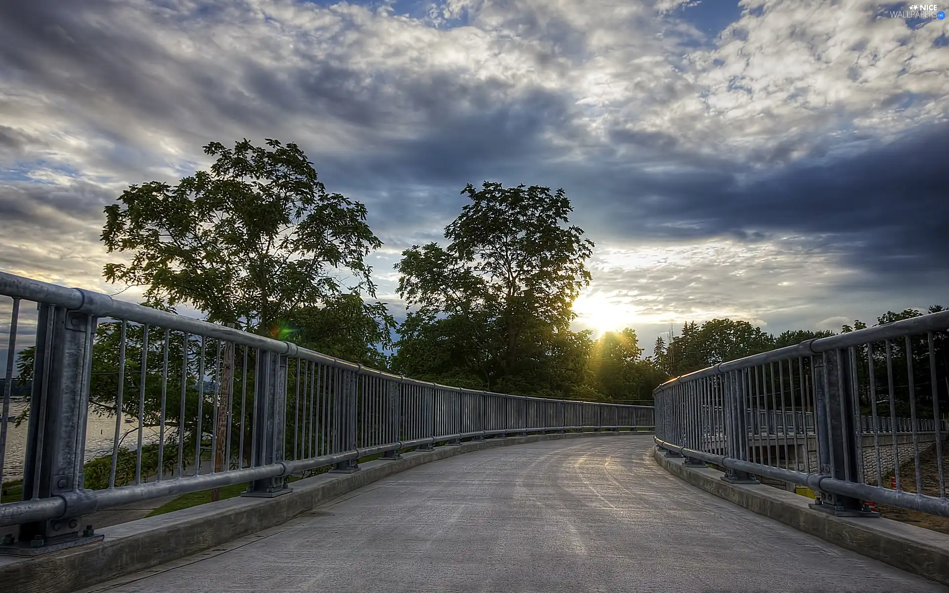 Way, east, sun, bridge