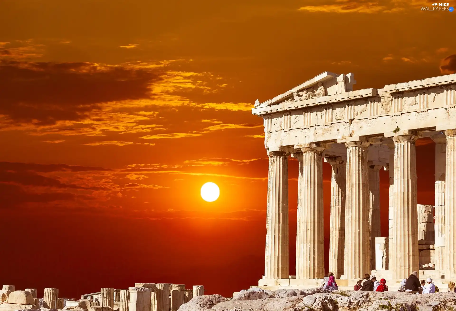 Parthenon, Athens, Greece, Great Sunsets