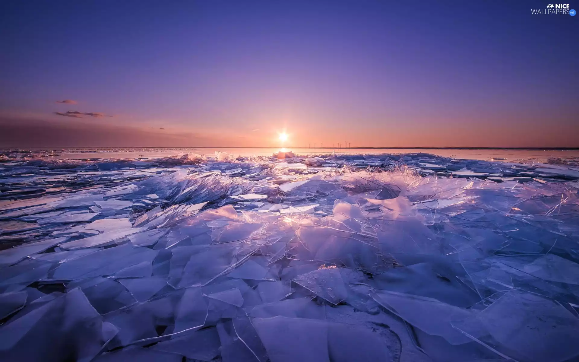 winter, Kry, Icecream, Sunrise