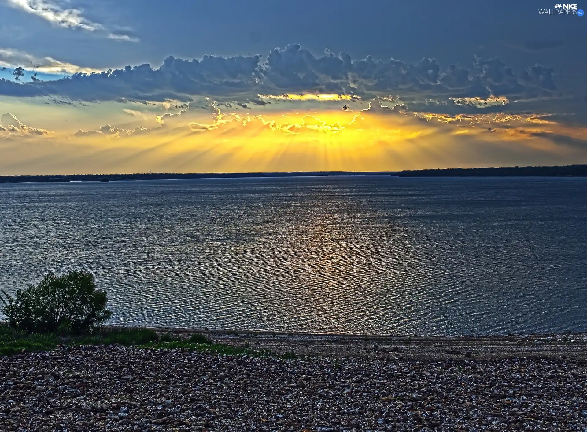 lake, Great Sunsets