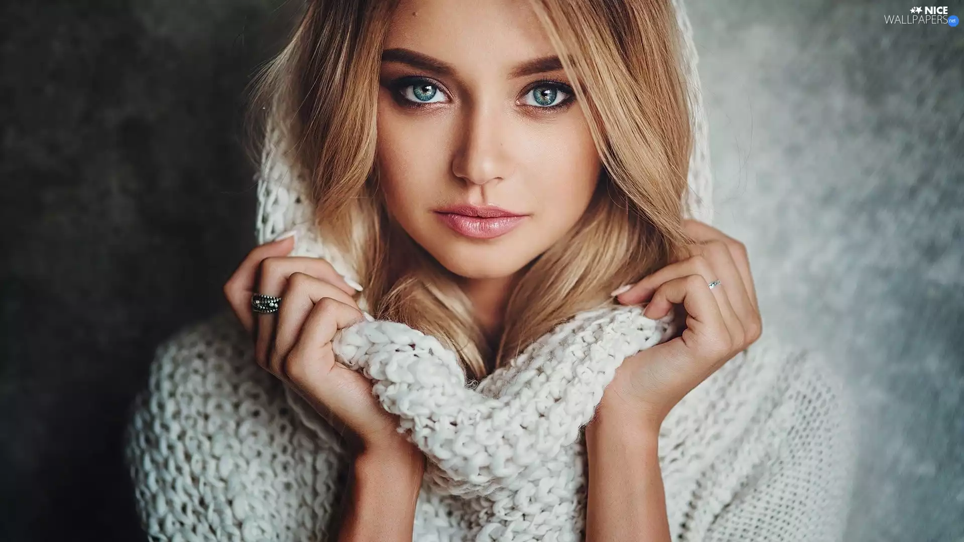 sweater, Women, Blonde