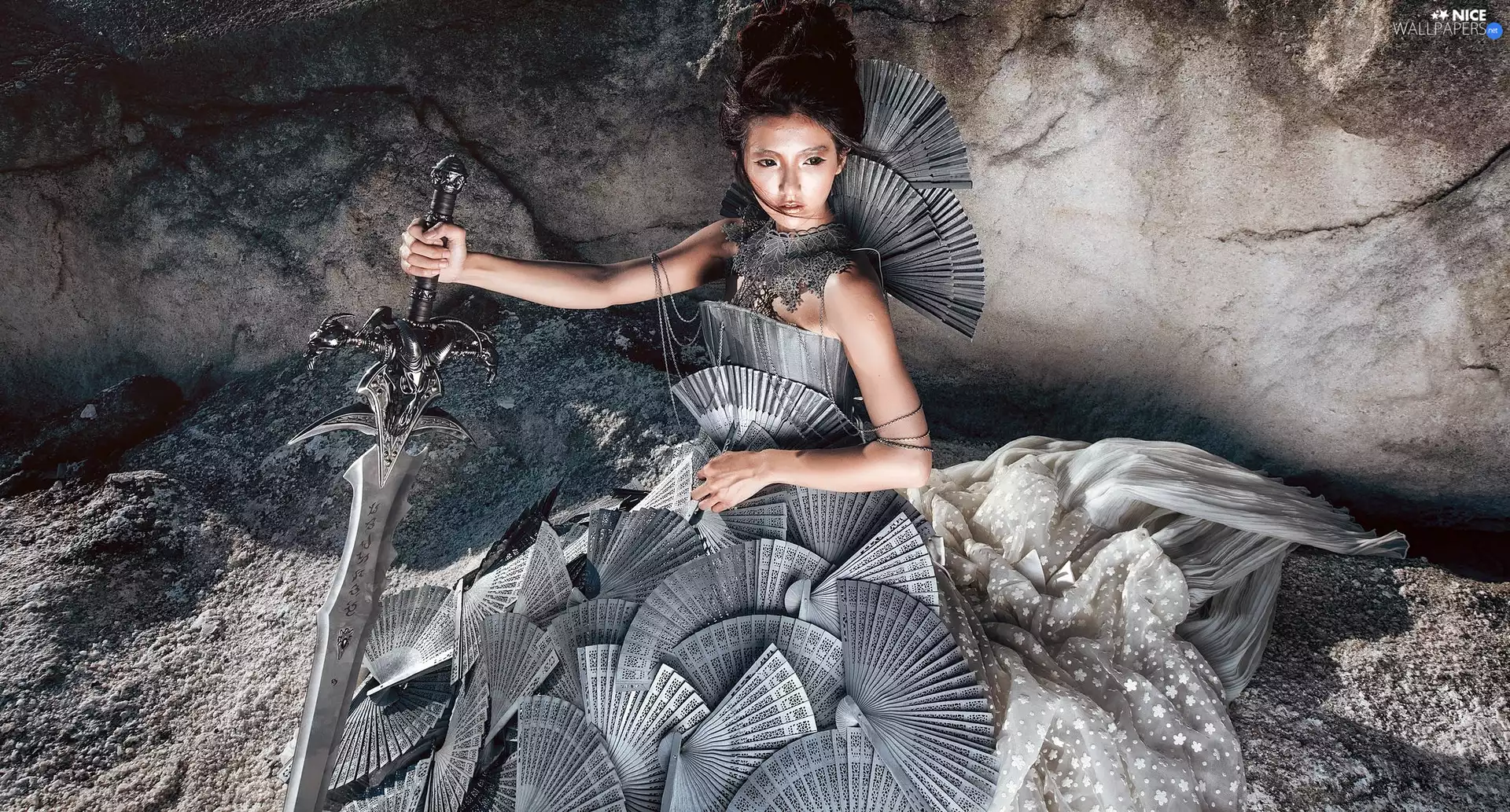 sword, girl, warrior