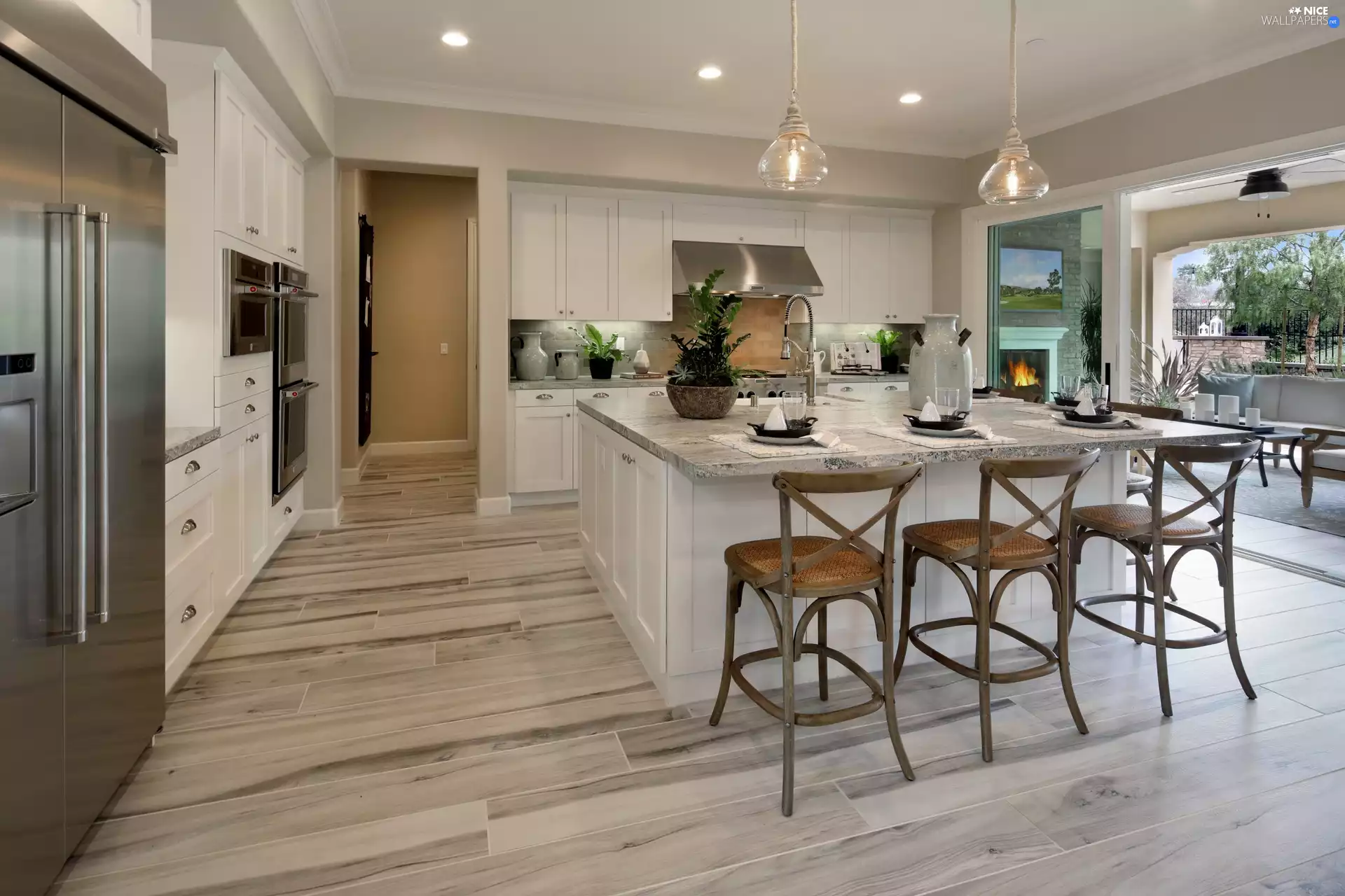 terrace, Kitchen, Stool