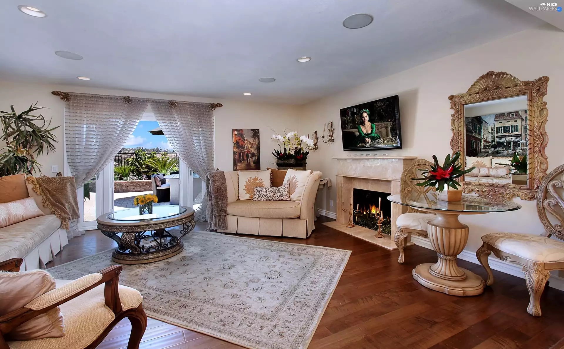 terrace, saloon, Window