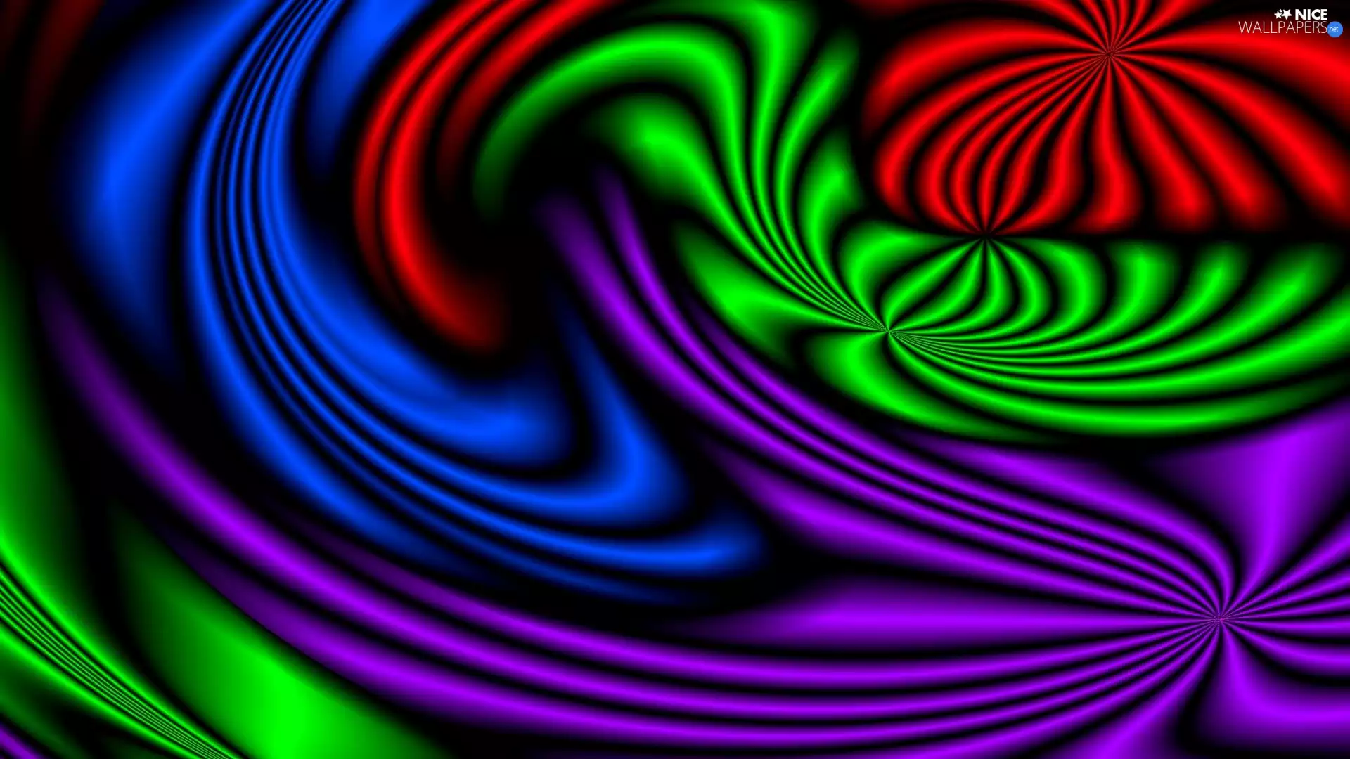 The multicolored, abstraction