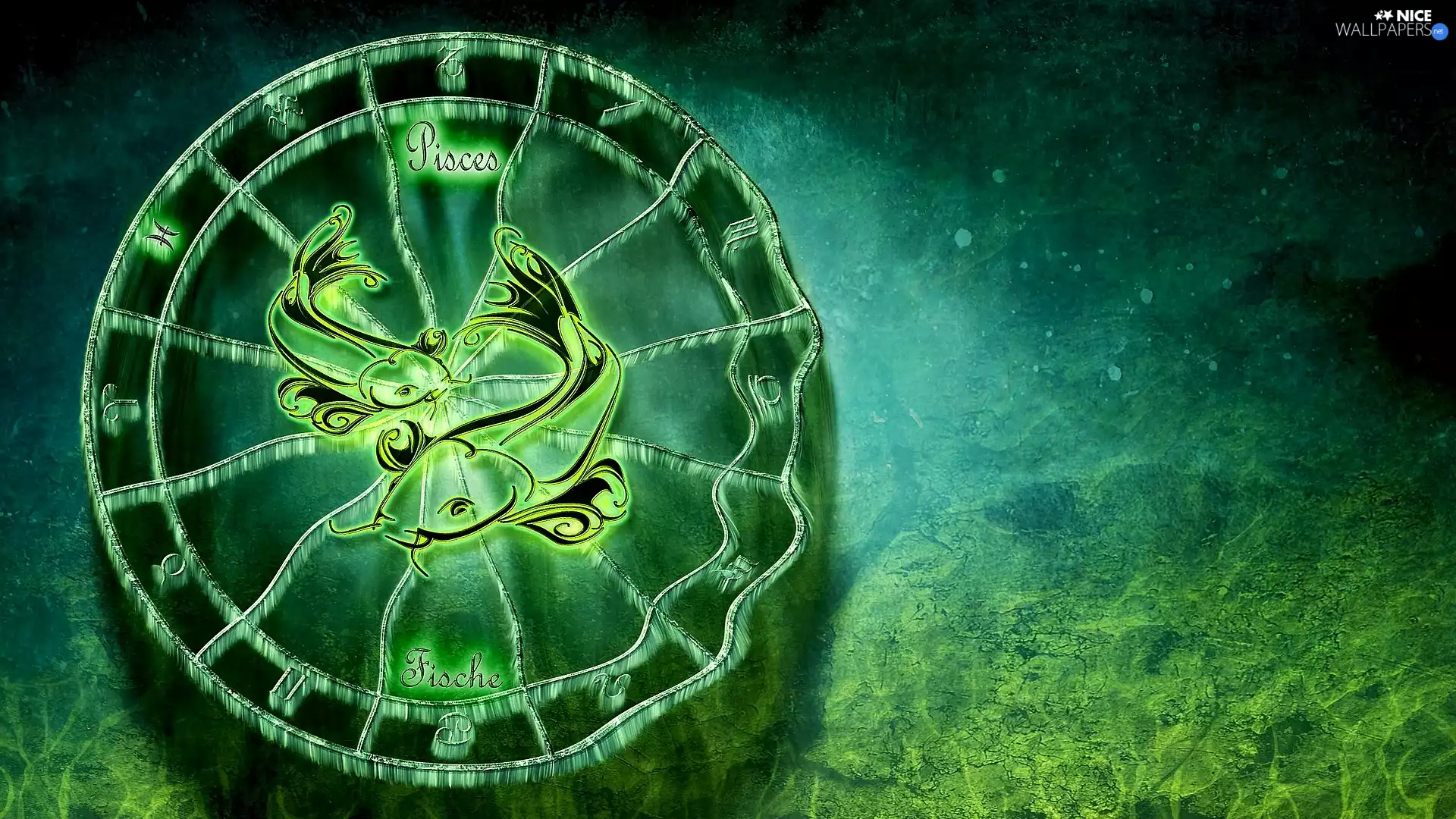 graphics, Sign of the Zodiac, fish