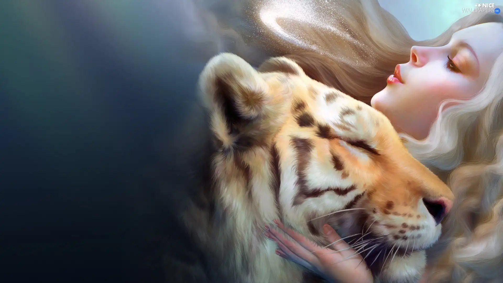 Women, tiger