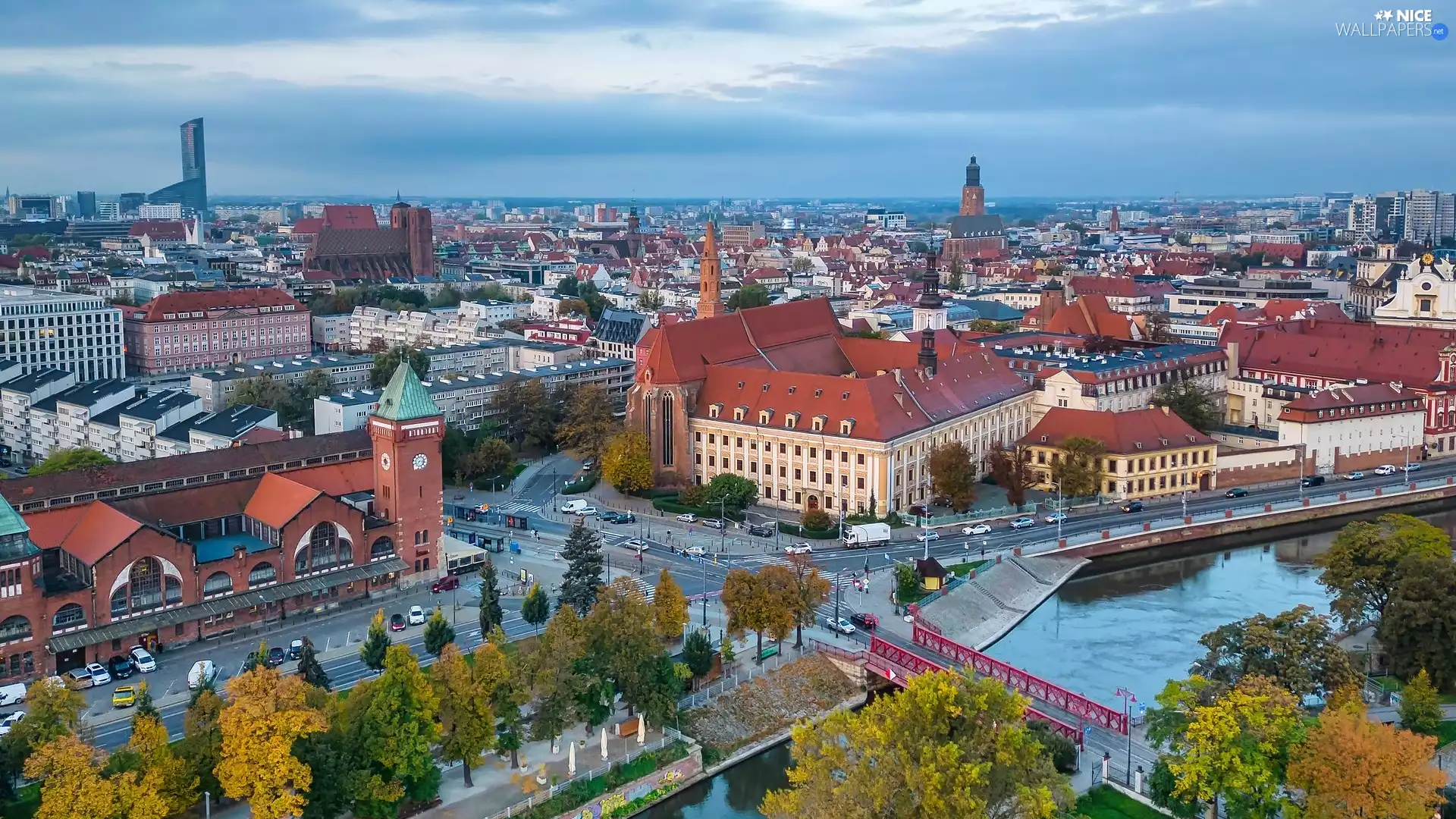 Houses, Wroclaw, Poland, Town
