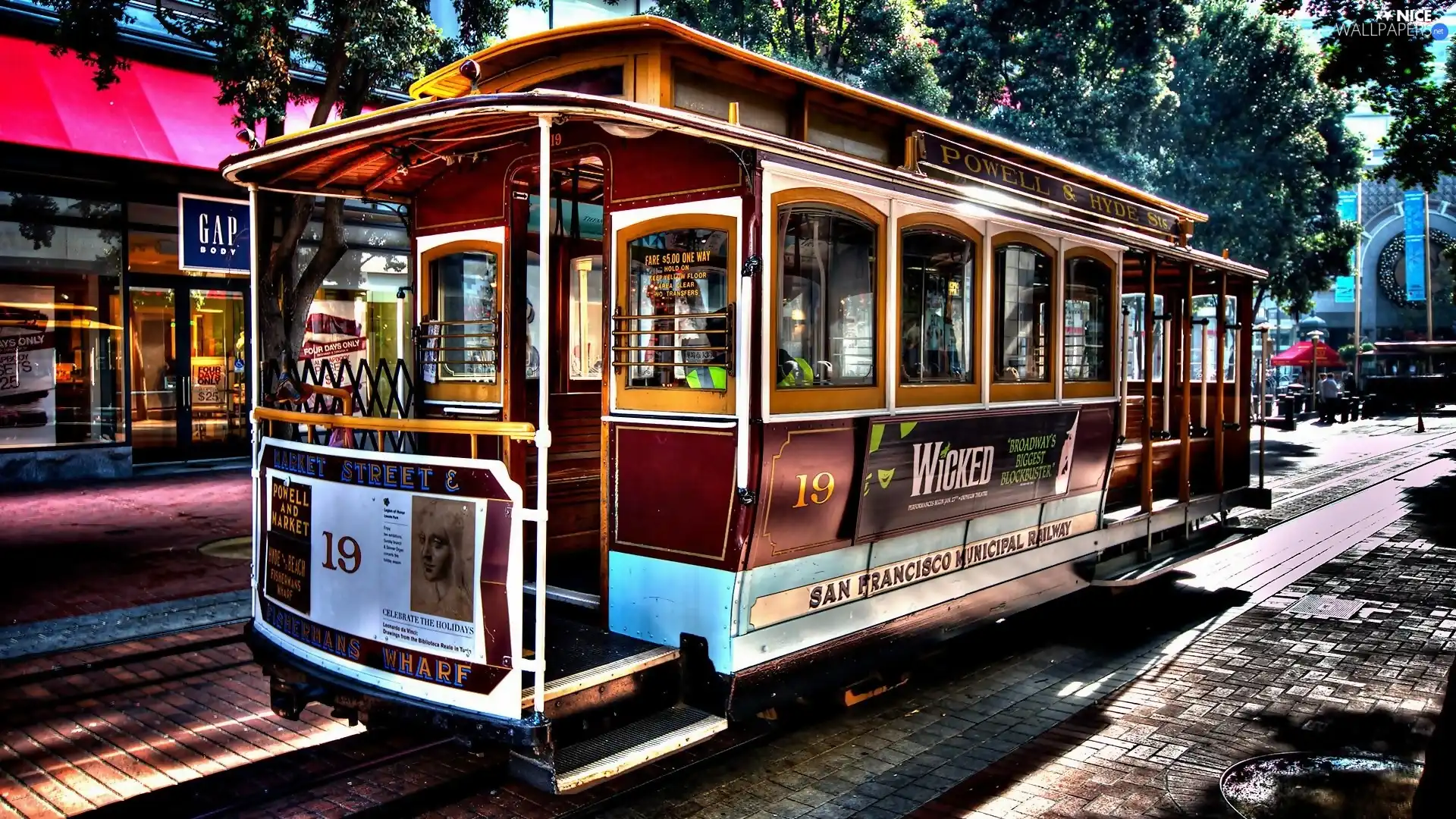 Street, urban, tram, Houses