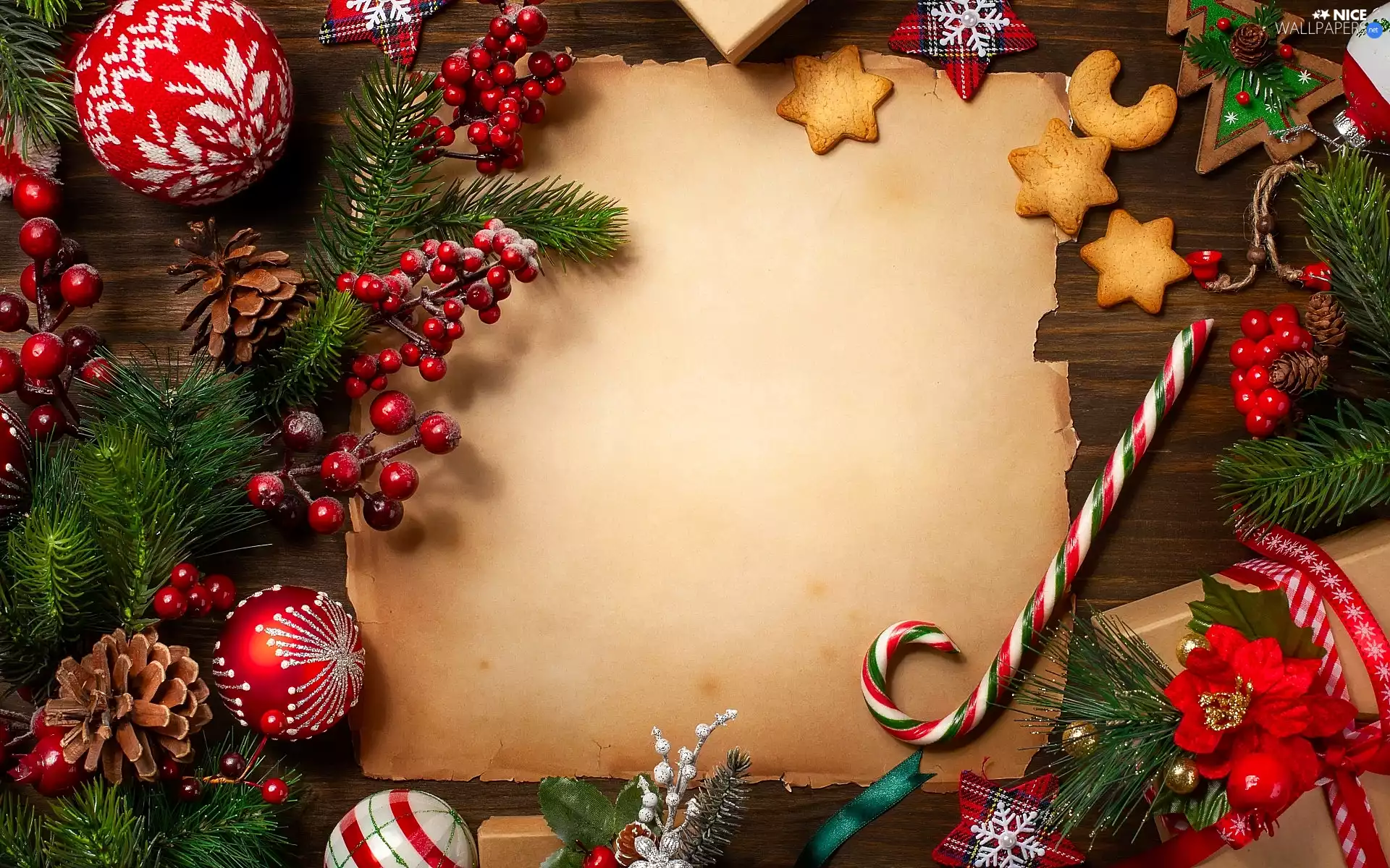 Twigs, card, baubles, blueberries, Cookies, Christmas, Lollipop, gifts, cones