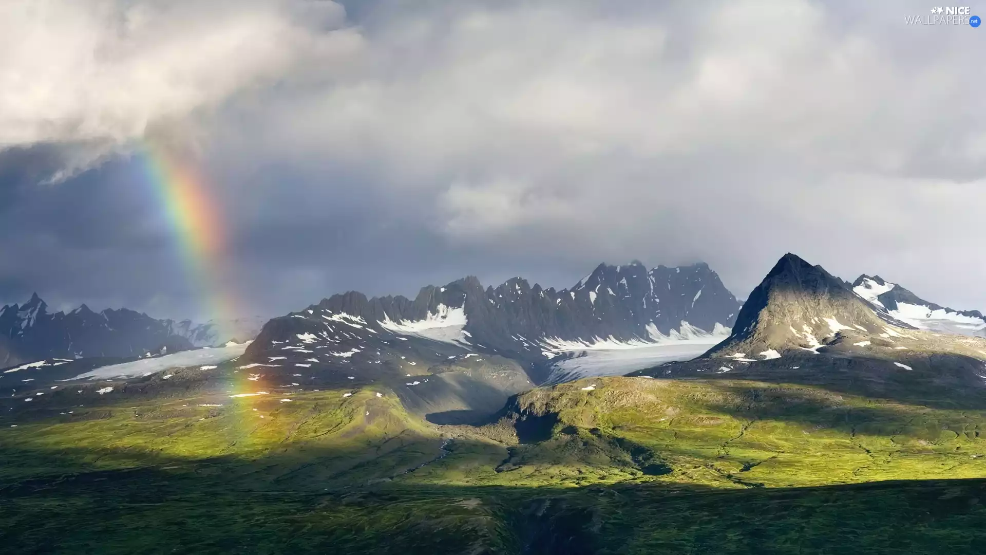 Great Rainbows, Mountains, Valley