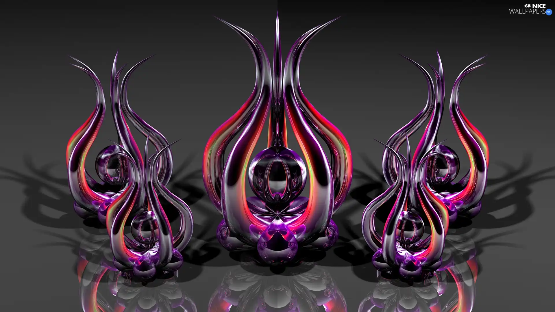 Vectorial, abstraction, 3D