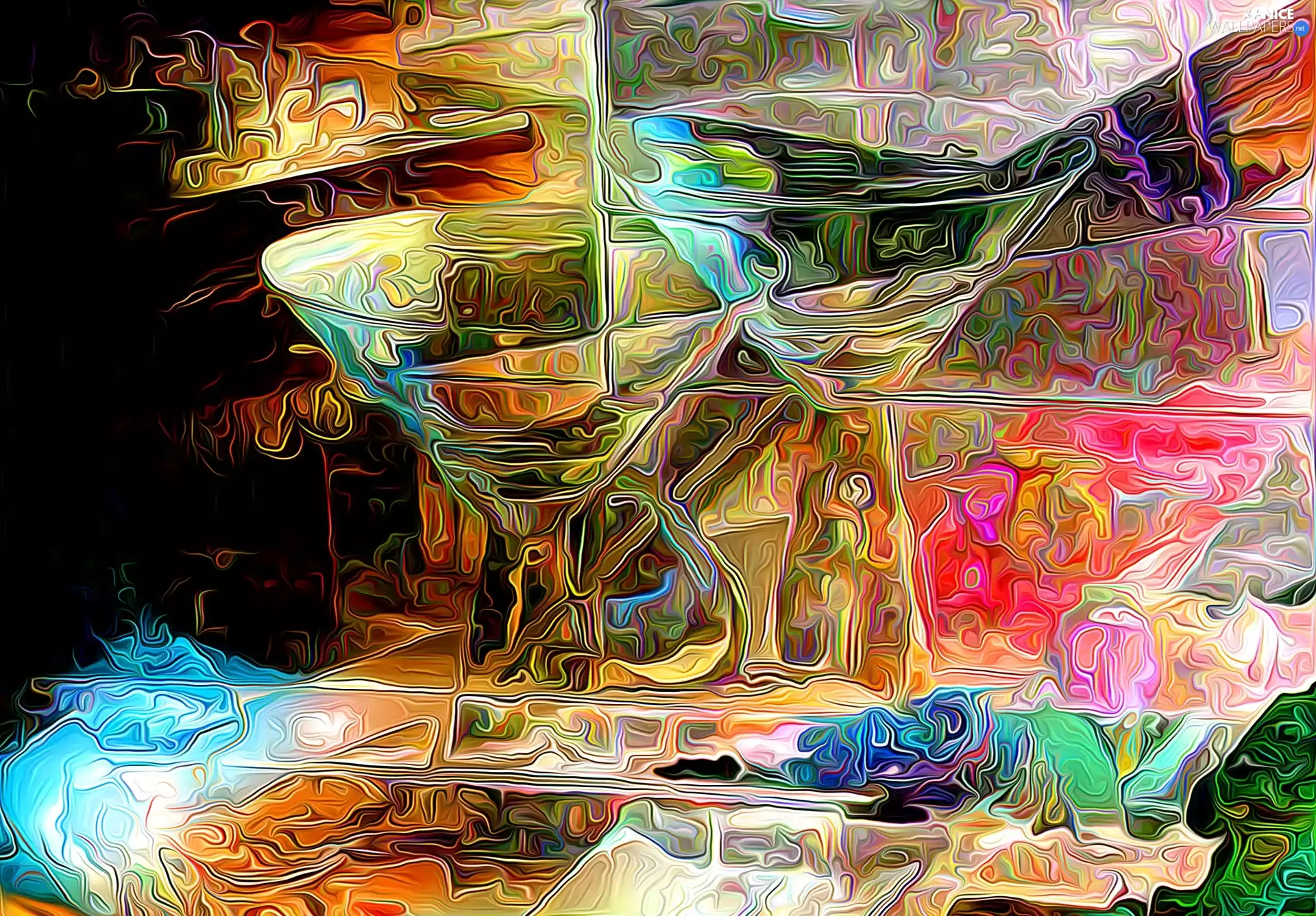 Vectorial, graphics, 3D