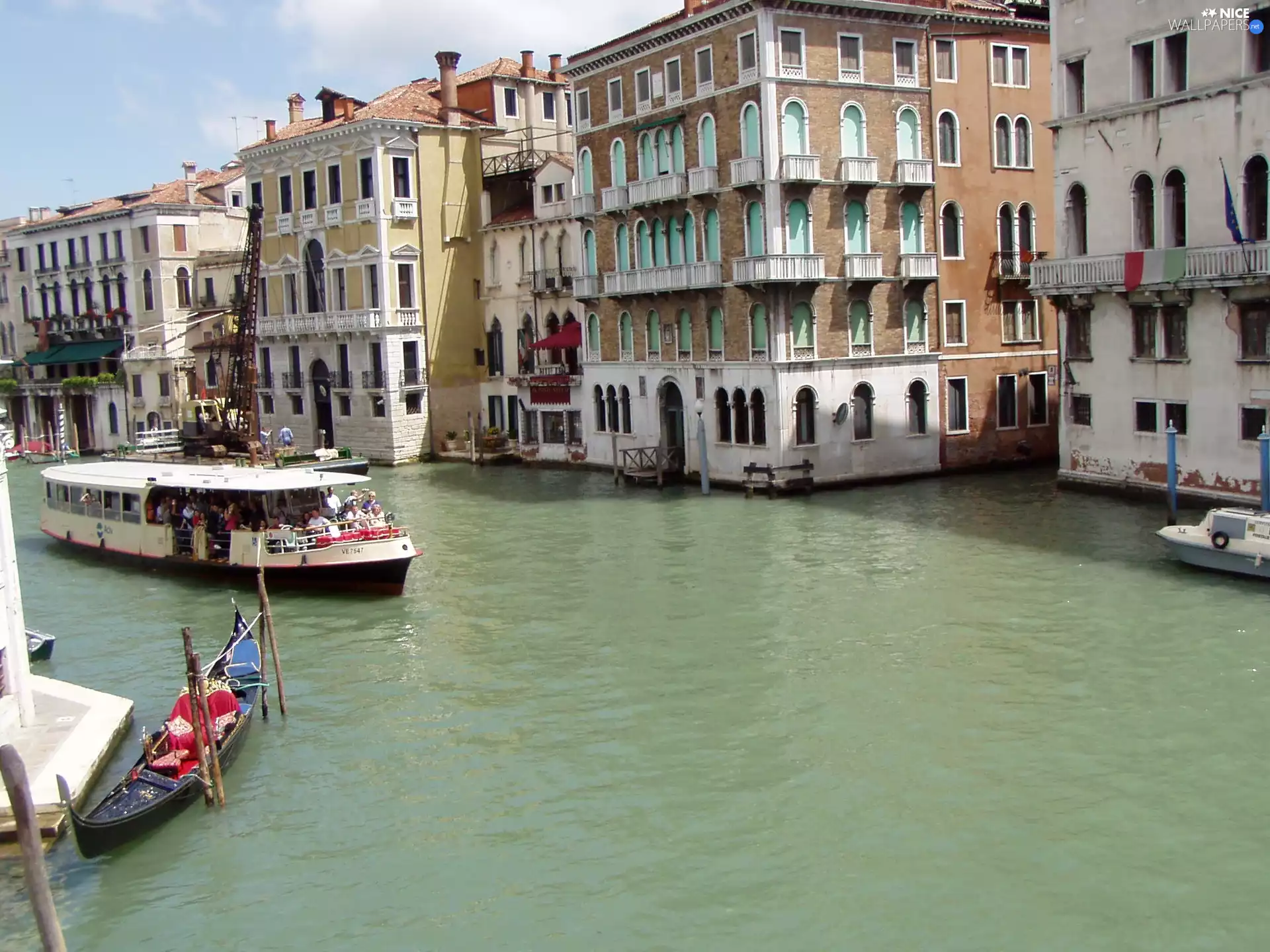 Italy, Venice, by, water, Houses
