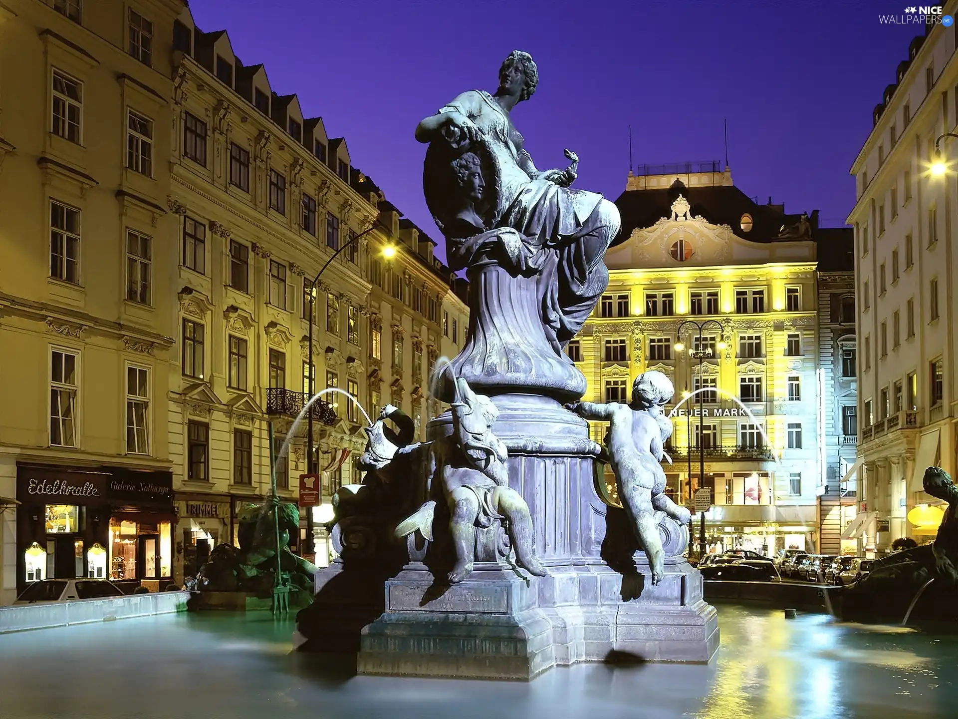 Vienna, fountain, Sculpture