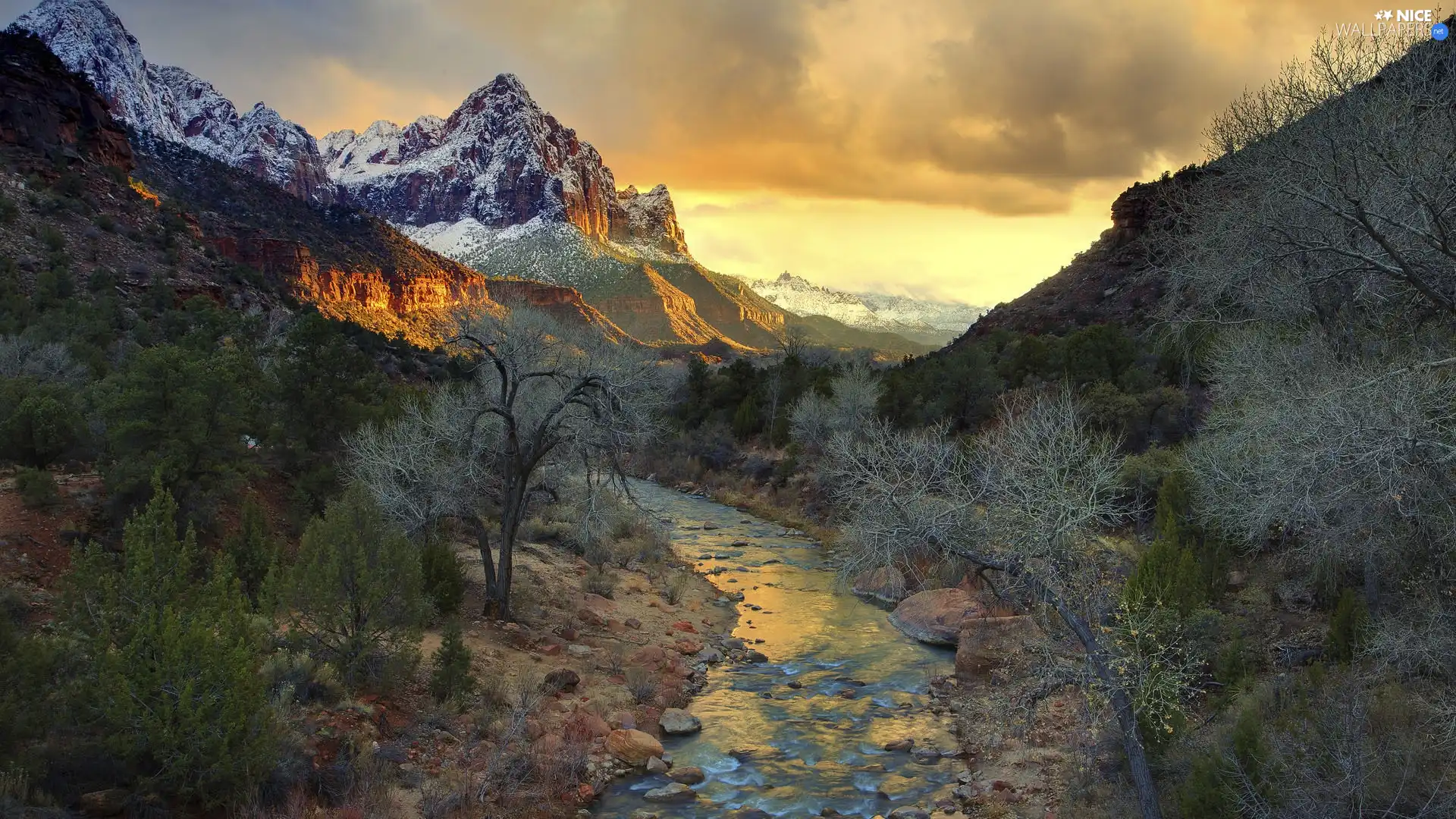 Mountains, trees, viewes, rivers