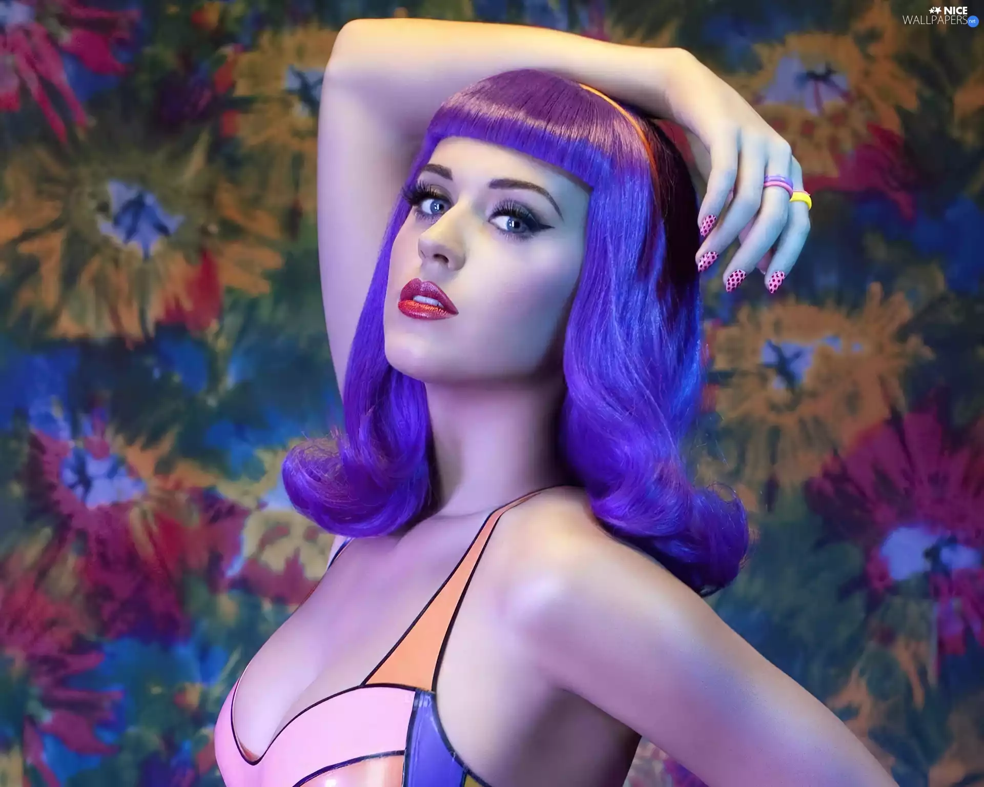 wig, Katy Perry, Violet
