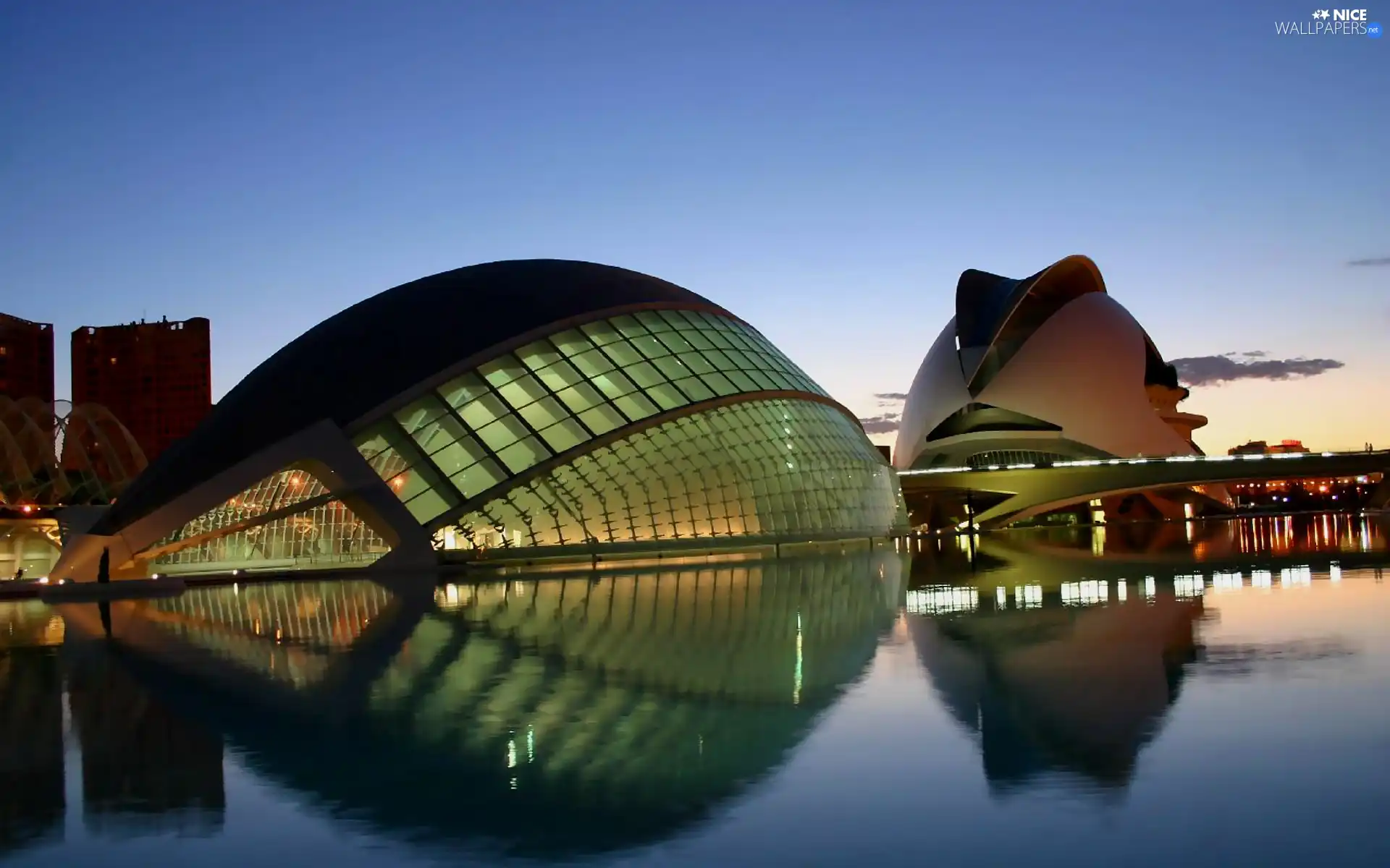 extravagant, reflection, water, architecture