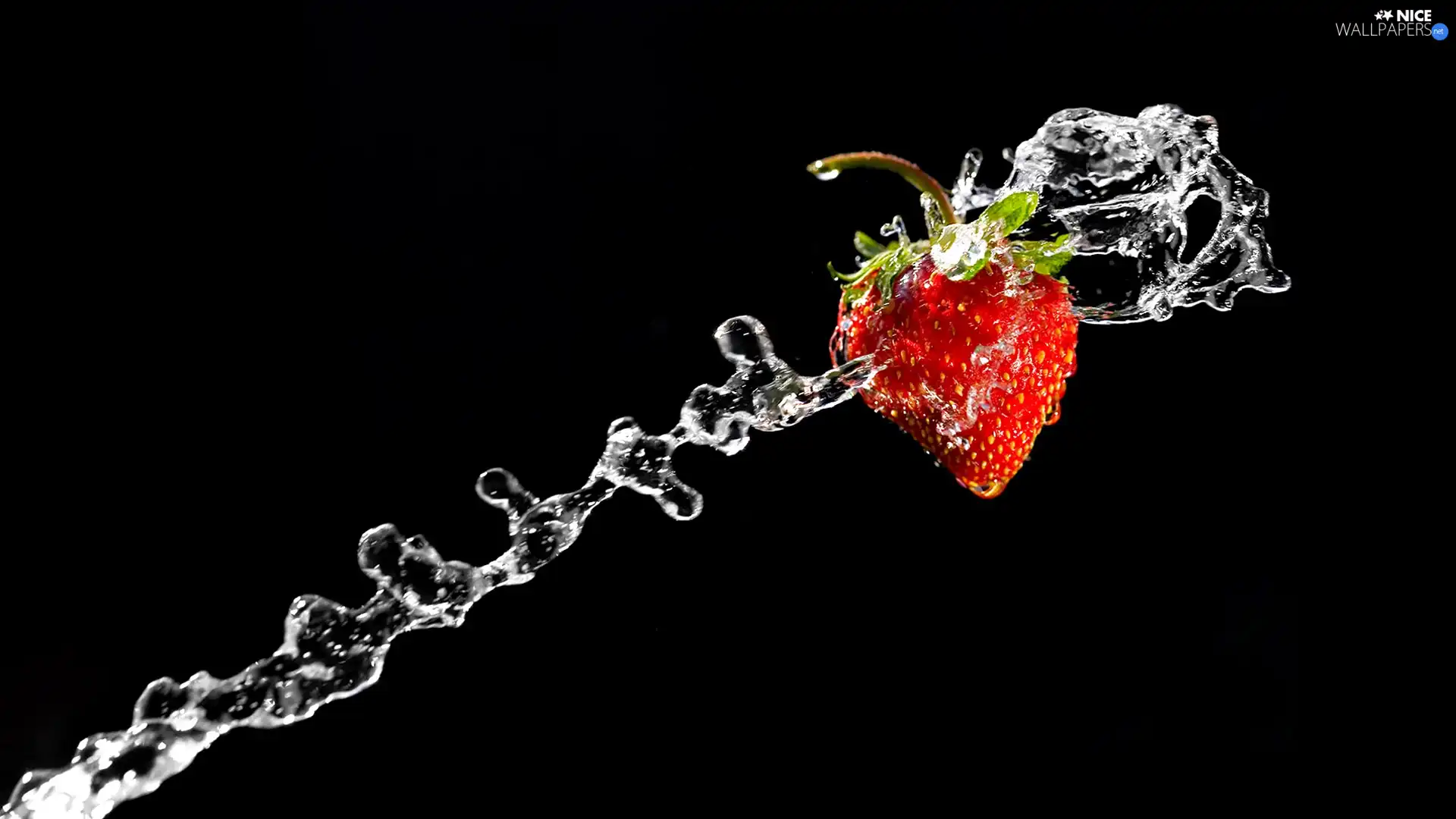 Strawberry, water