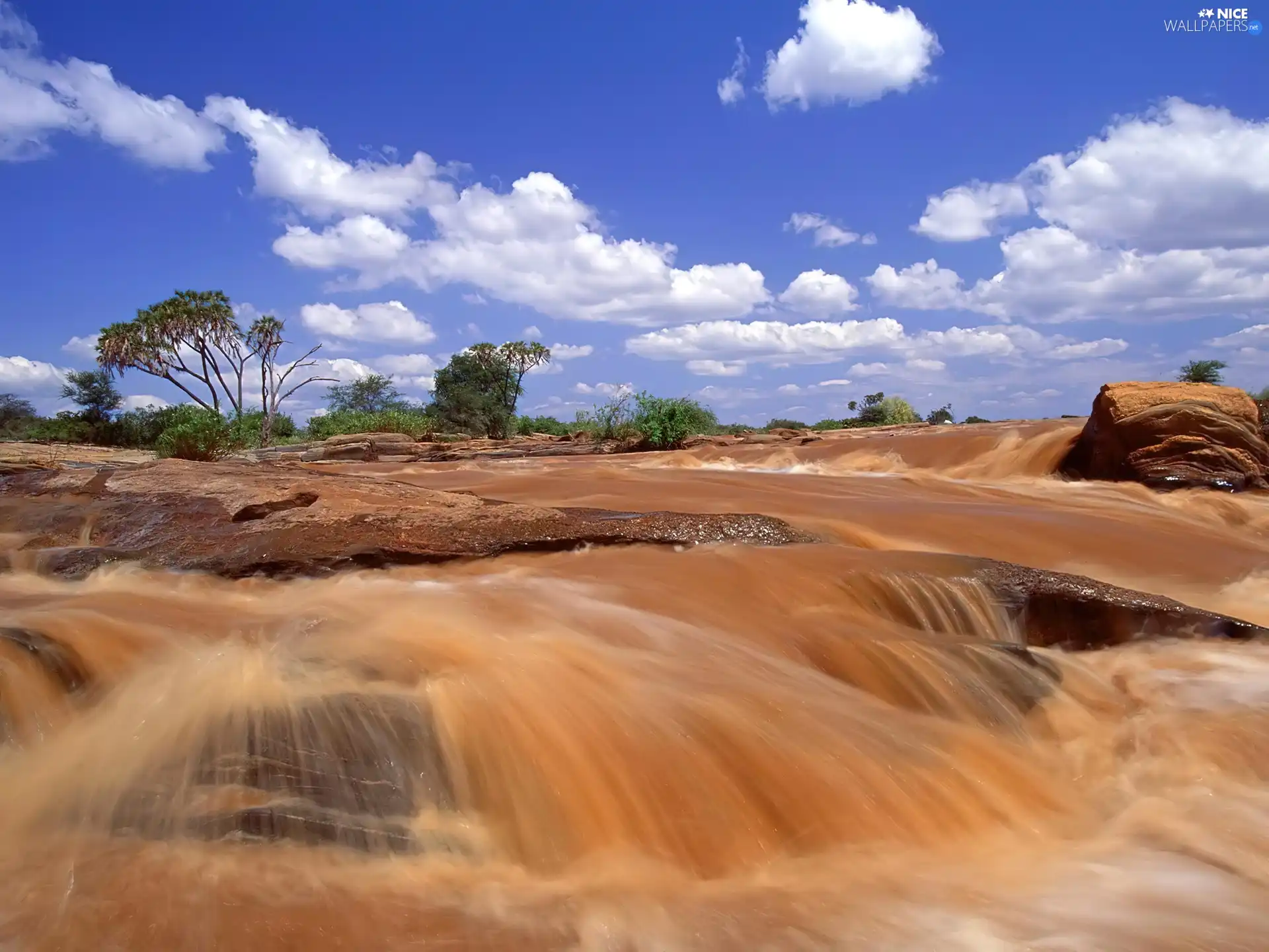 River, waterfall