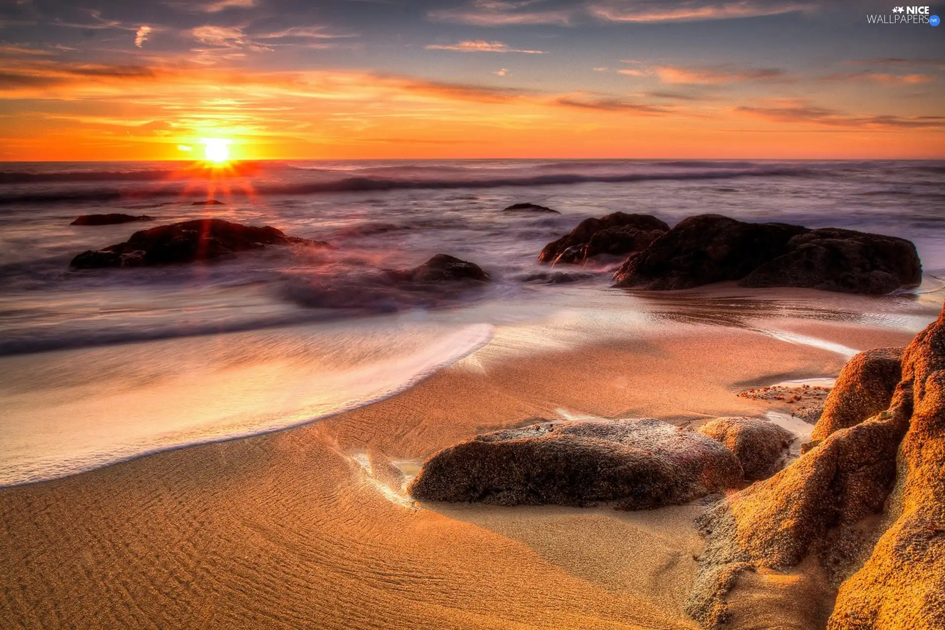 sea, Sand, west, Stones