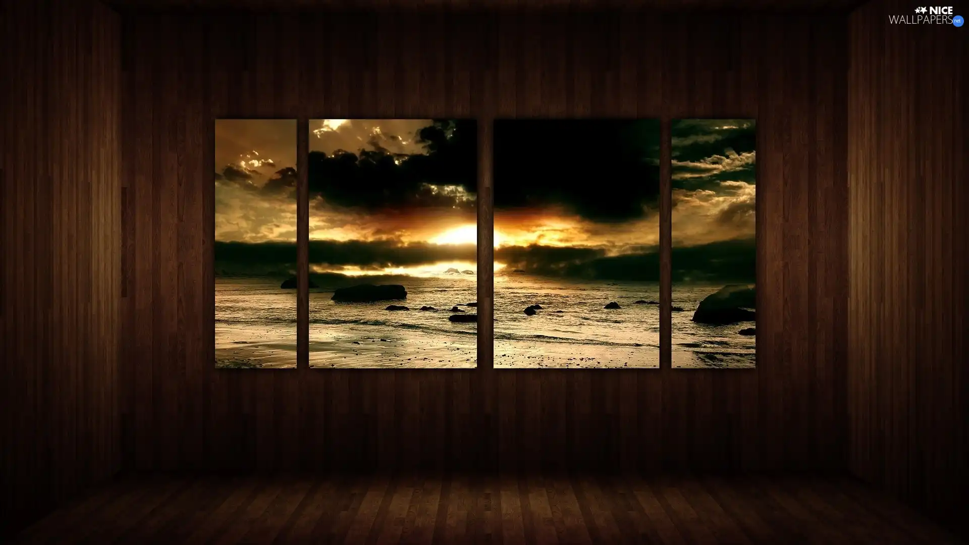Window, interior, west, sun, sea, Room