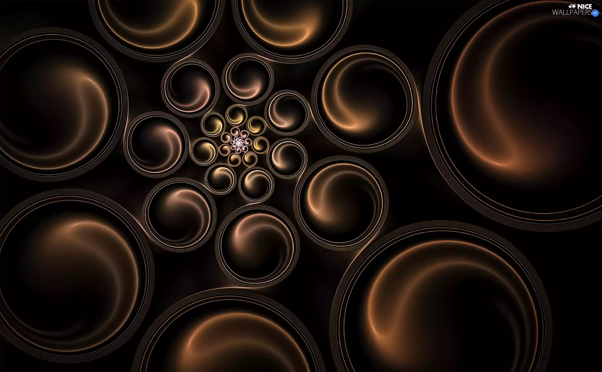 Fraktal, color, Brown, wheel