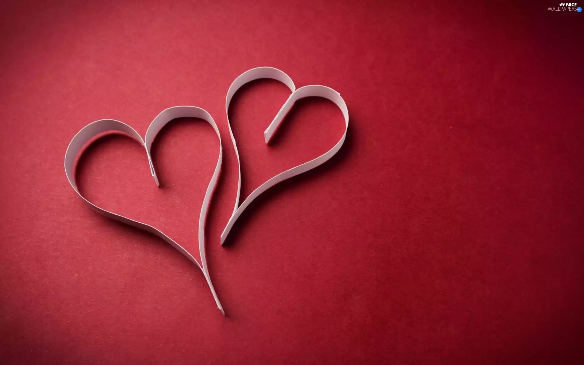 hearts, Two cars, White