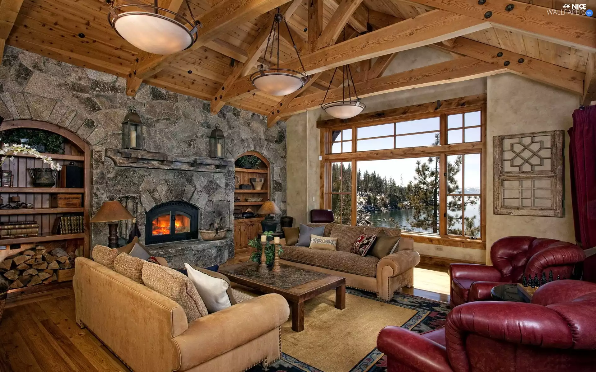 Window, saloon, furniture