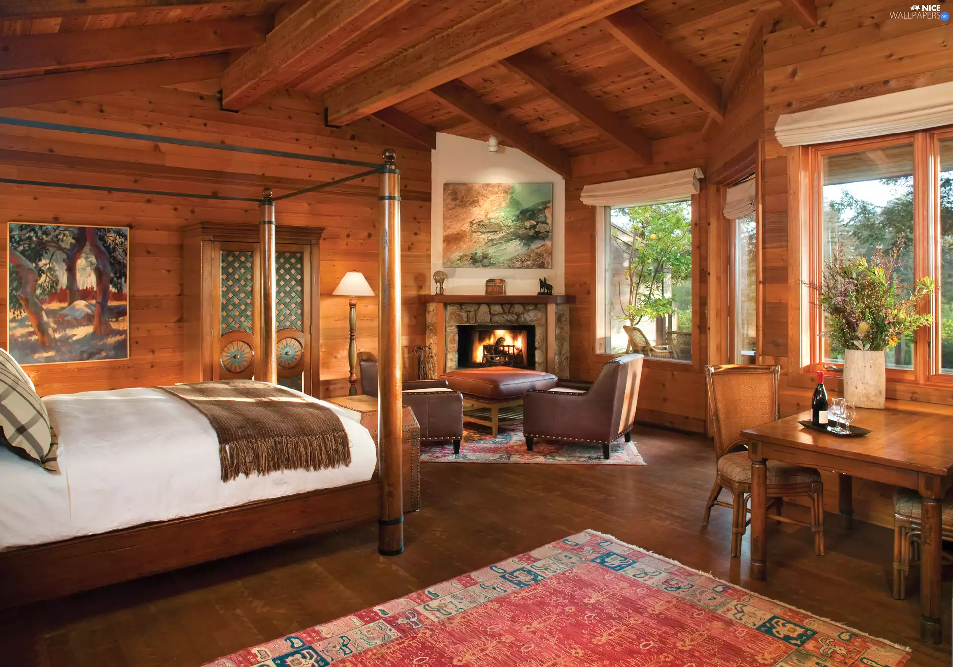 Bedroom, Window, View, burner chimney