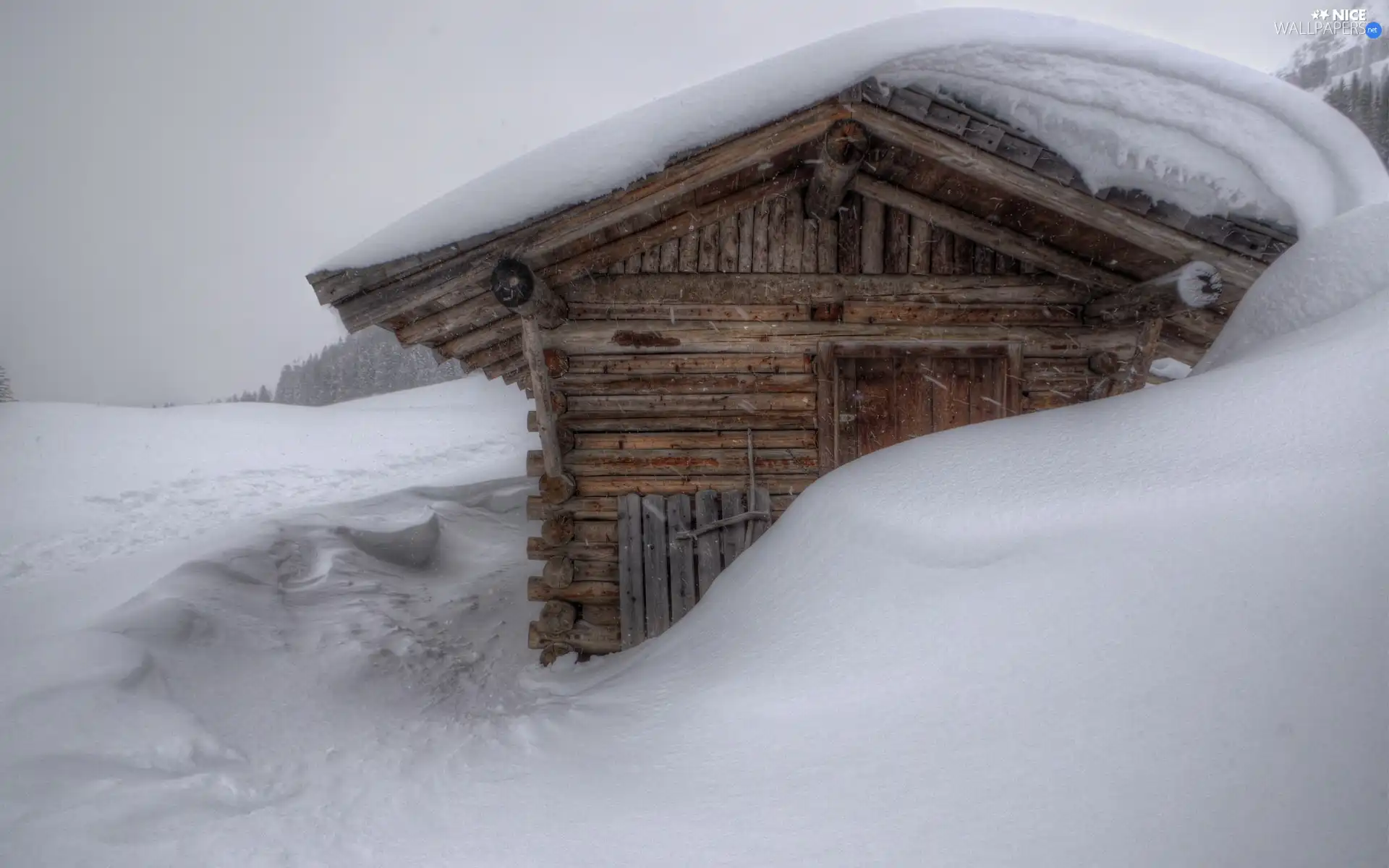 winter, Home, snow