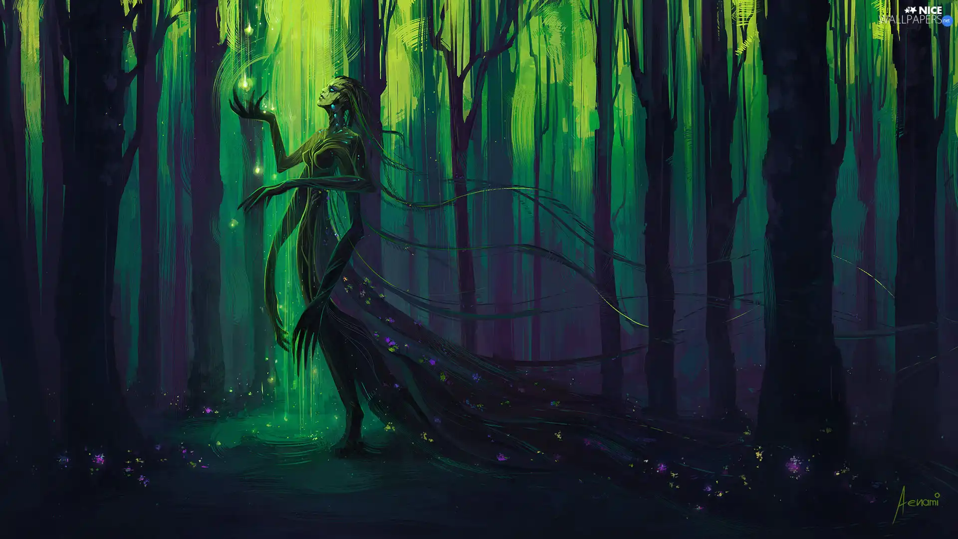 fantasy, form, Women, forest