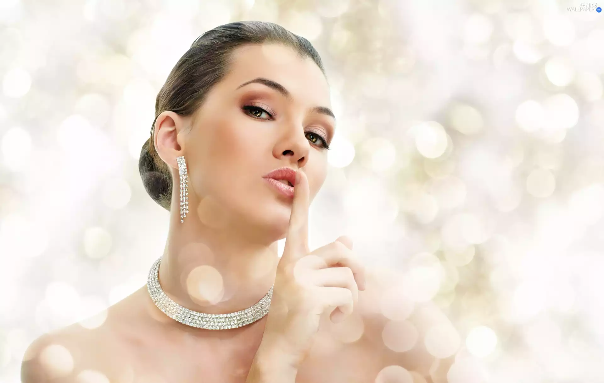 jewellery, light brown, Women