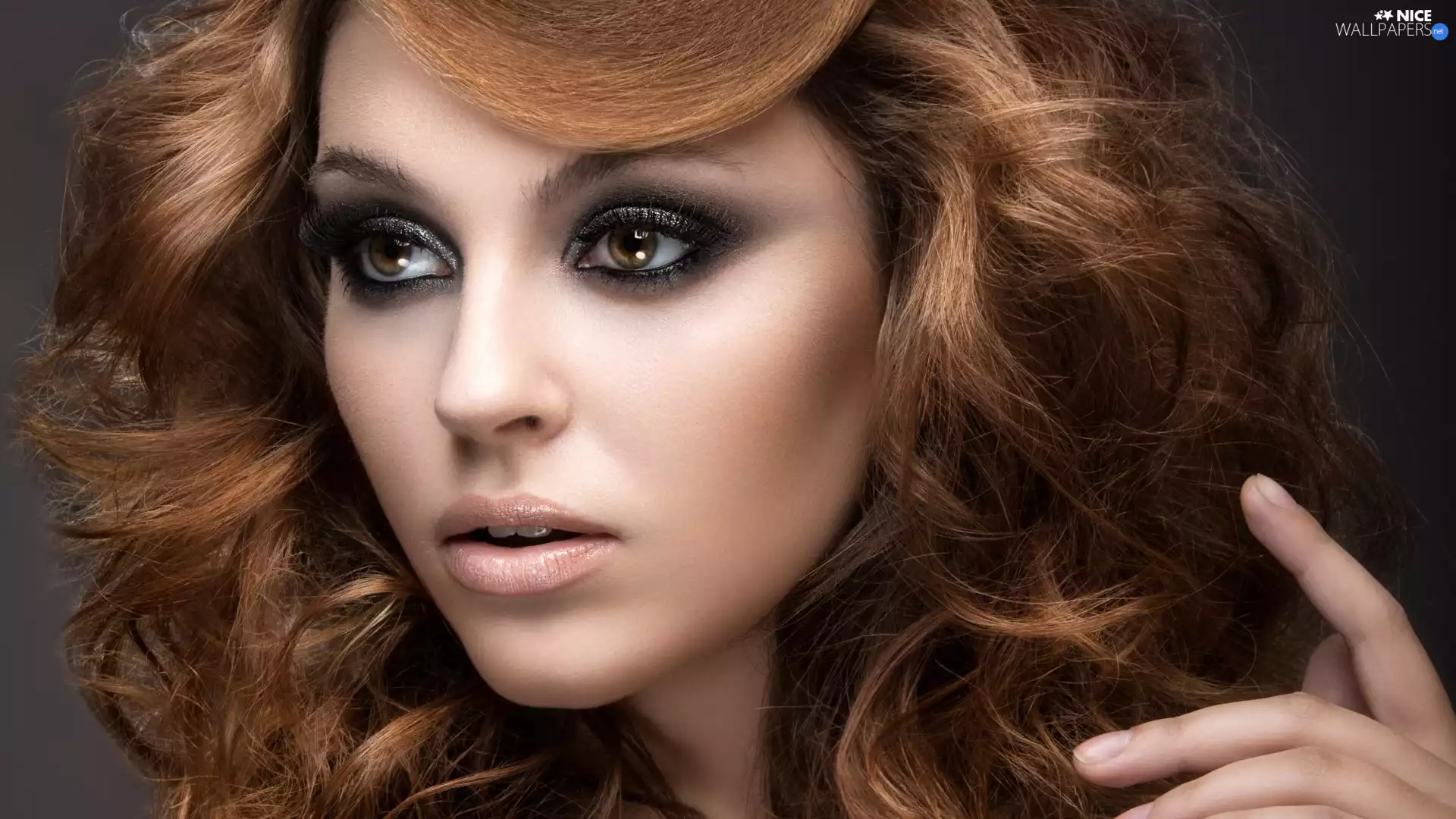 make-up, face, Women