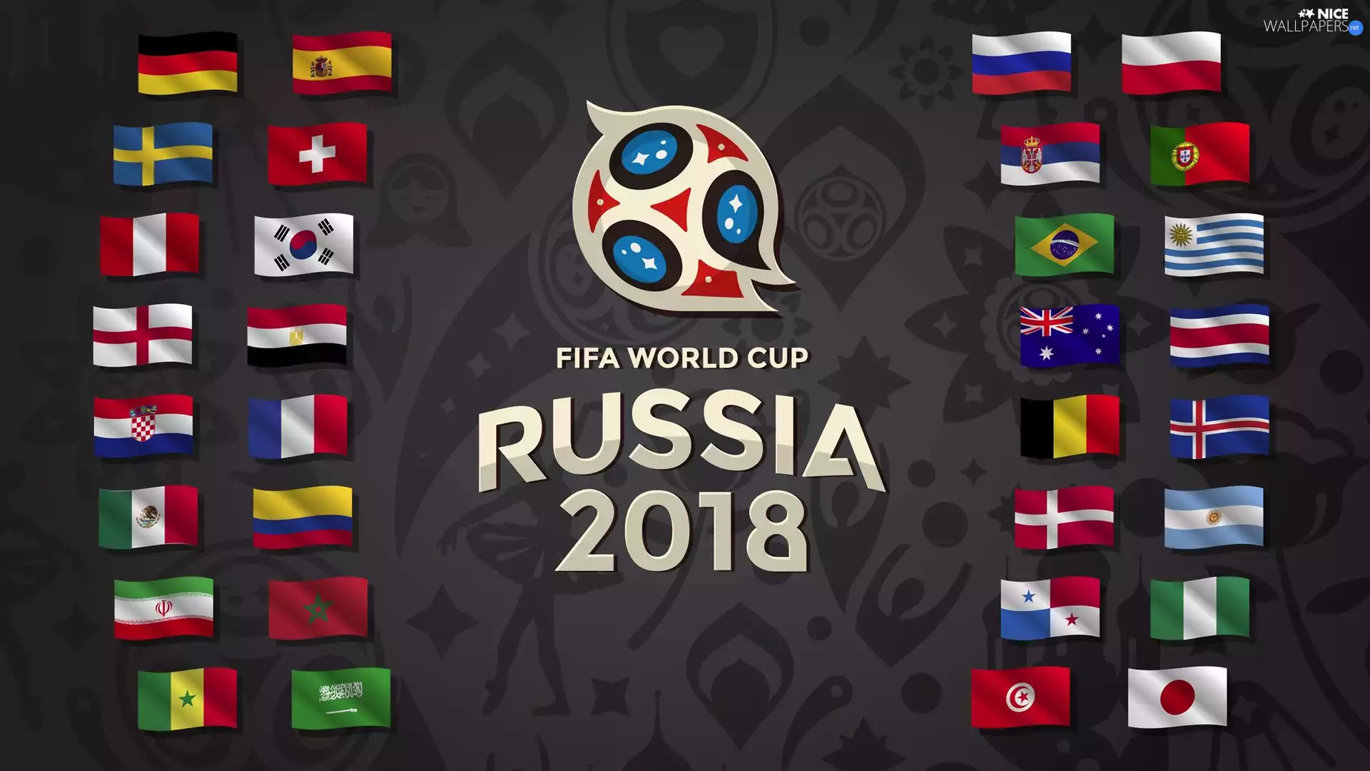 World Cup, World Cup, flag, logo, Soccer, Russia 2018