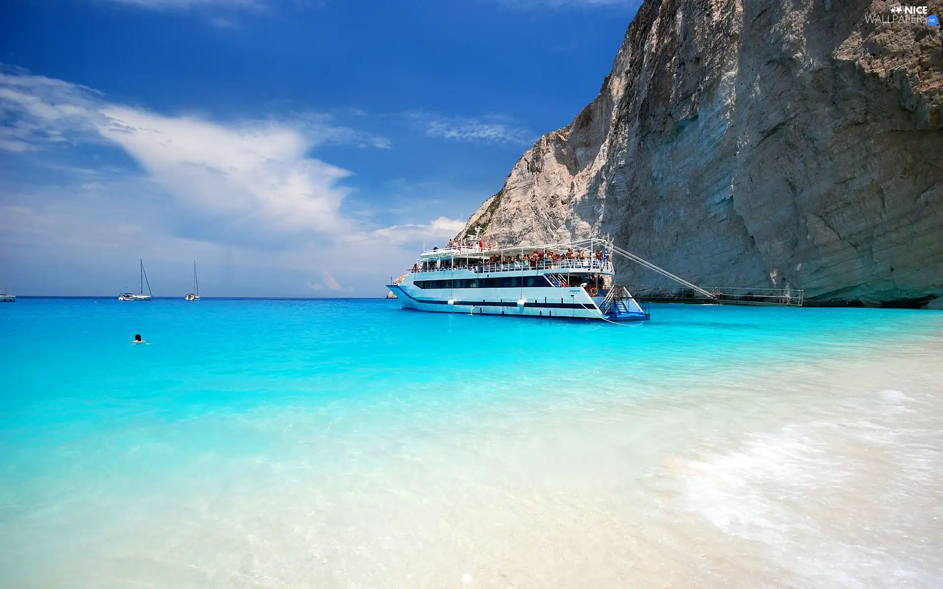 Greece, Ship, Yachts, wreck Bay