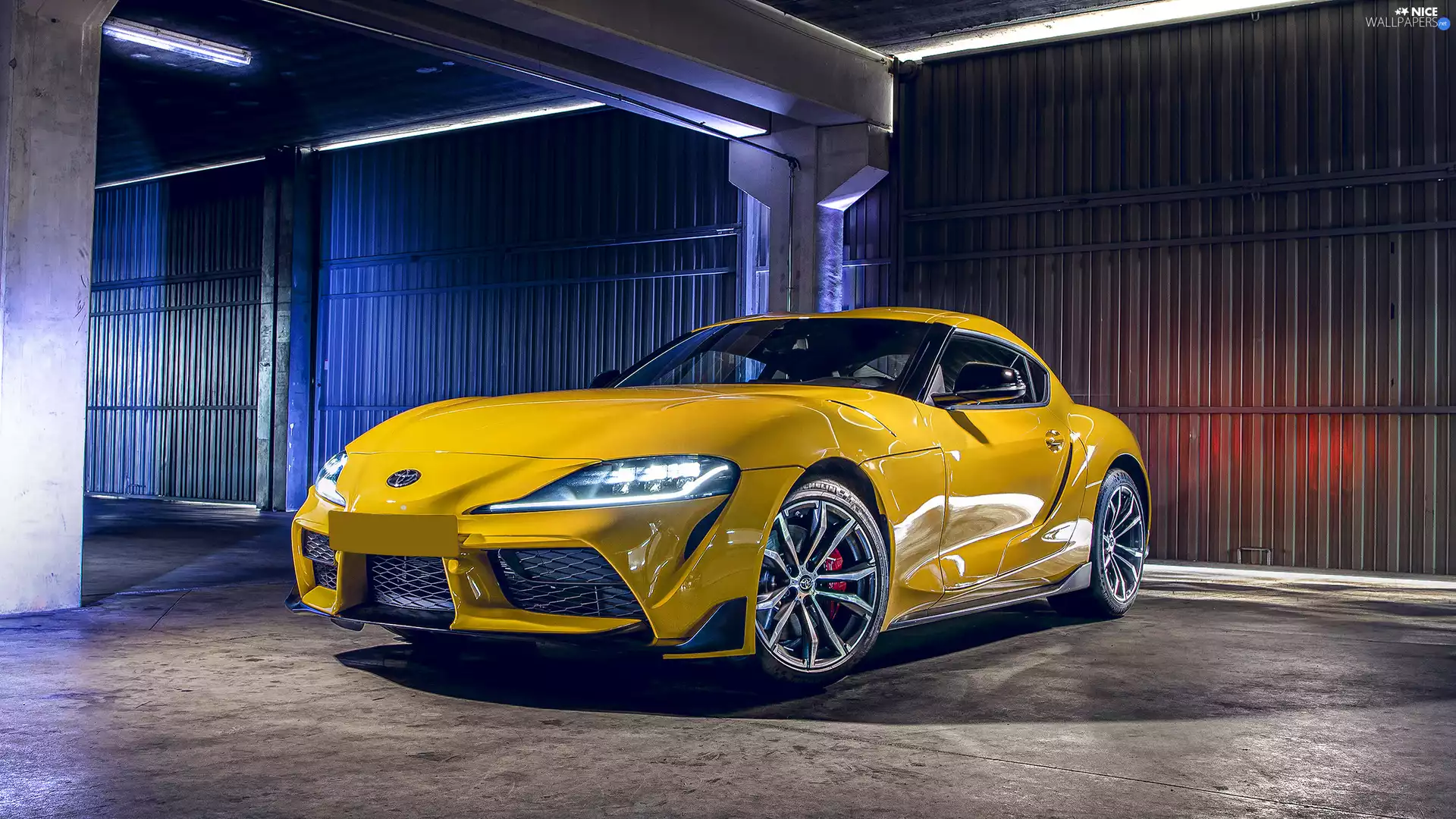 2020, Yellow Honda, Toyota Supra