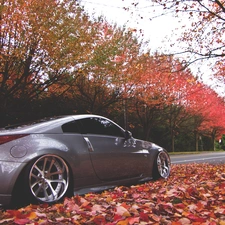 autumn, Nissan, 350Z, Way