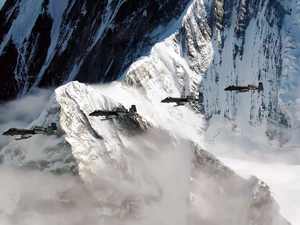 Planes, winter, Thunderbolt A-10, Mountains