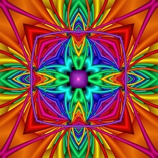 abstraction, Kaleidoscope, colors